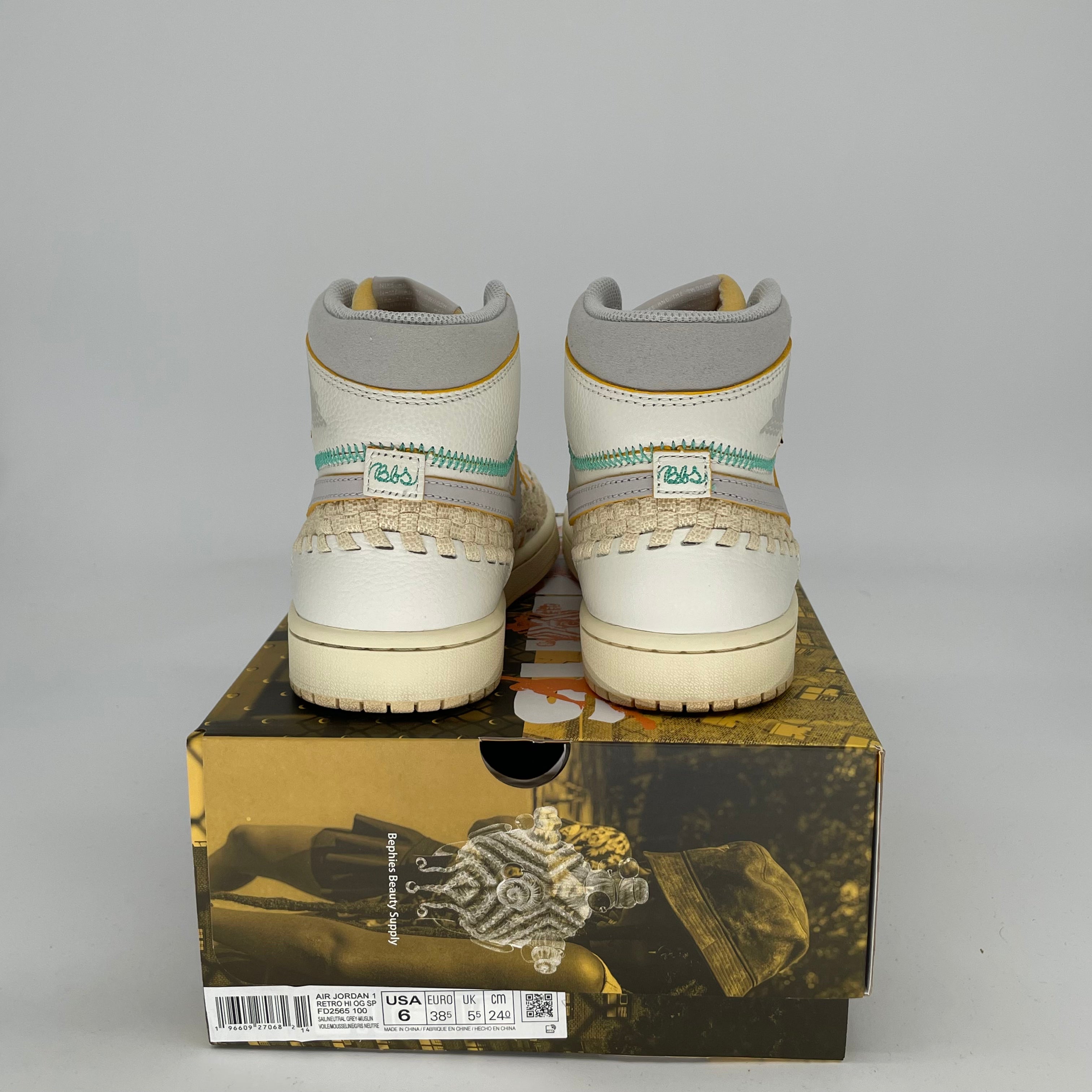 Authentic Air Jordan 1 Union LA BBSS Sneakers - Size 6/7.5W (FD2565) - 100% Original - Perfect for Streetwear & Sneaker Collectors