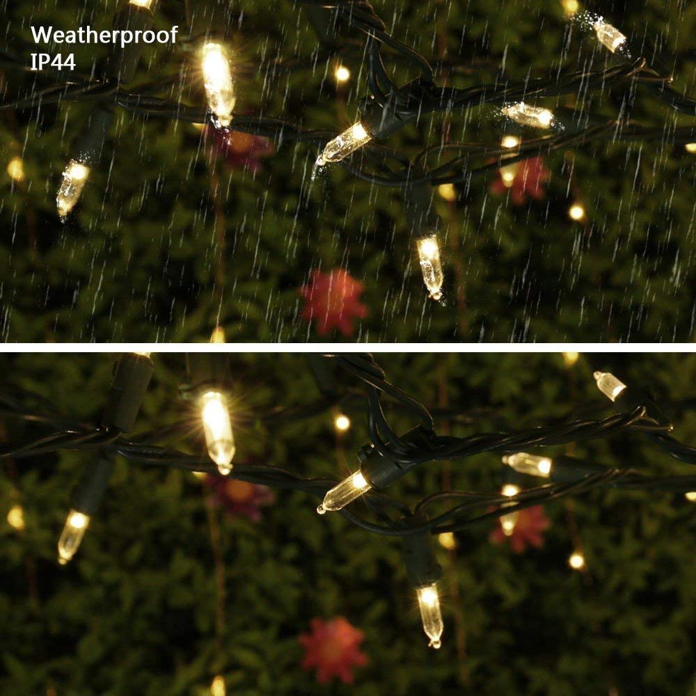Brizled 100 LED Christmas Lights - 33ft Connectable String for Tree & Party Decor