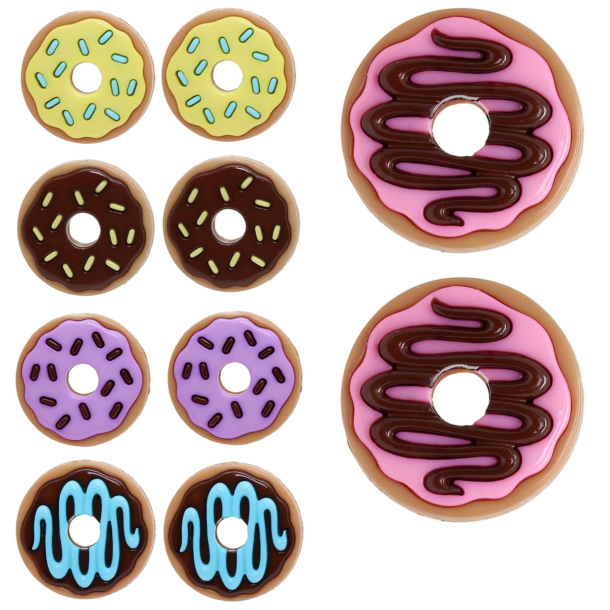 Bluebubble DONUT DAYS Food Charm Necklace - Cute Donut Pendant Jewelry Gift for Women, Teens, Girls | Birthday, Christmas, Valentine's Day Present | Perfect for Donut Lovers, Sweet Treat Enthusiasts
