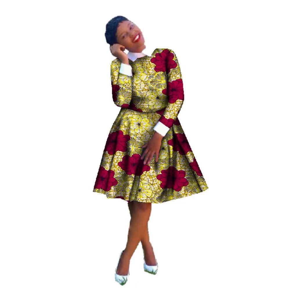 Stylish African Dresses for Women - Long Sleeve Bazin Dashiki Traditional Outfit | Perfect for Cultural Events, Weddings & Special Occasions