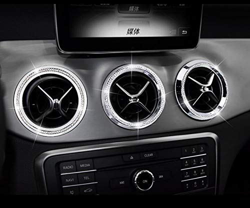 Stylish Rhinestone Air Vent Covers for Mercedes Benz A200 B200 GLA250 CLA250 (2015-2019) - Car Bling Accessories to Decorate Your AC Vents | Perfect for Car Customization & Luxury Interior Upgrades