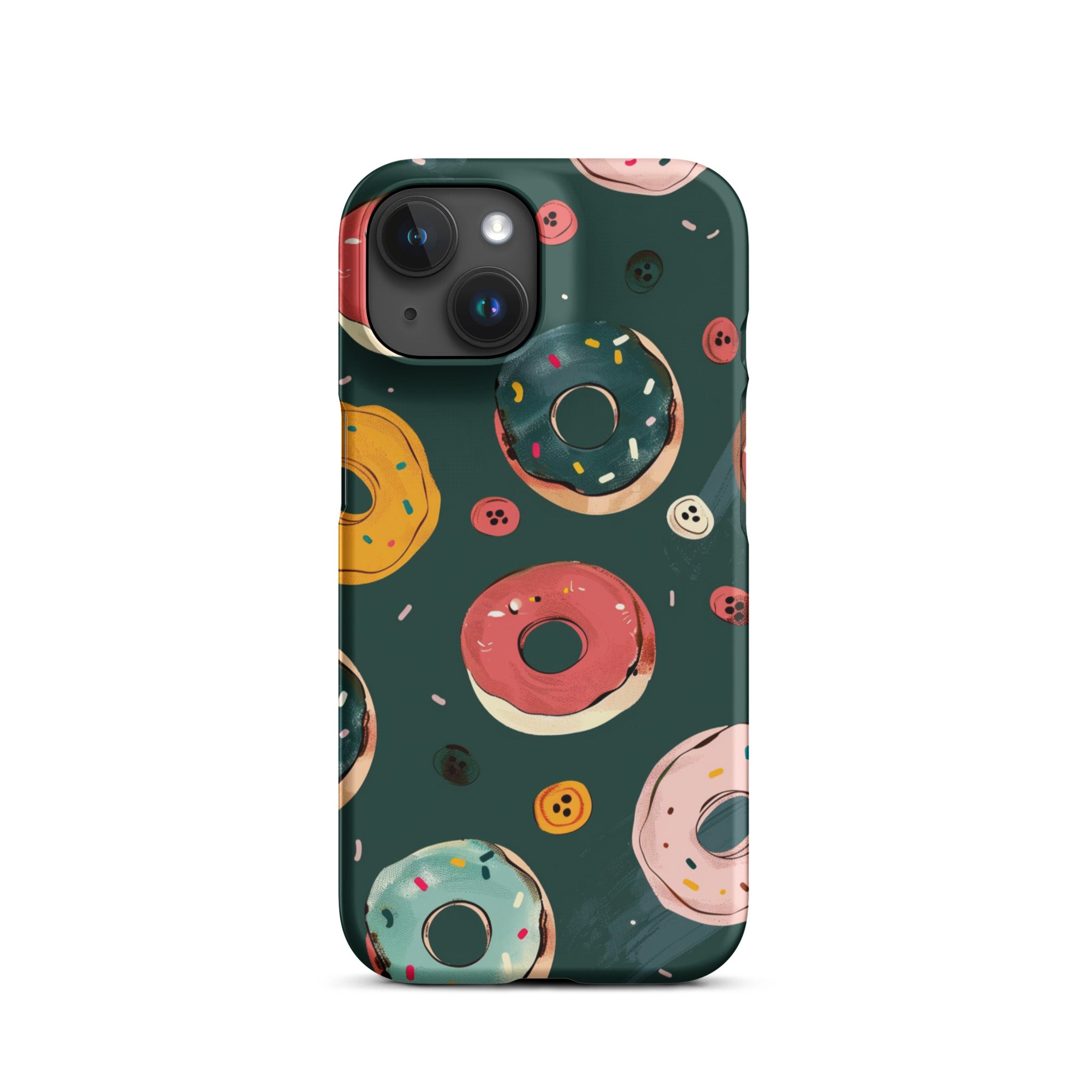 Premium Donut Snap Case for iPhone 14/13/12/11 Pro Max XR - Cute Protective Phone Cover with Shock Absorption - Perfect for Everyday Use, Travel & Gift Giving