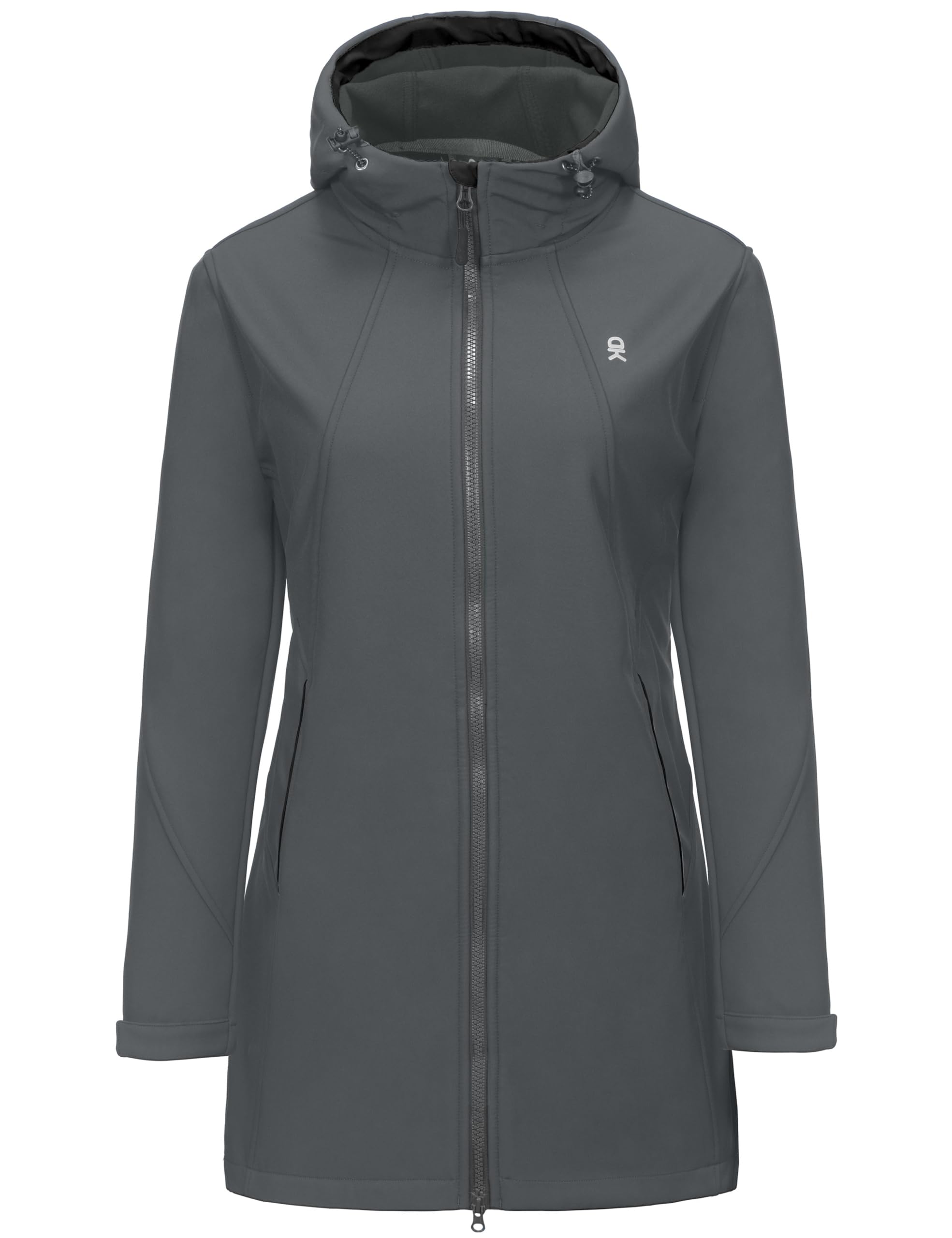 Little Donkey Andy Women's Softshell Fleece Lined Hooded Jacket - Windproof, Insulated & Water Resistant Winter Coat for Hiking, Camping & Outdoor Activities