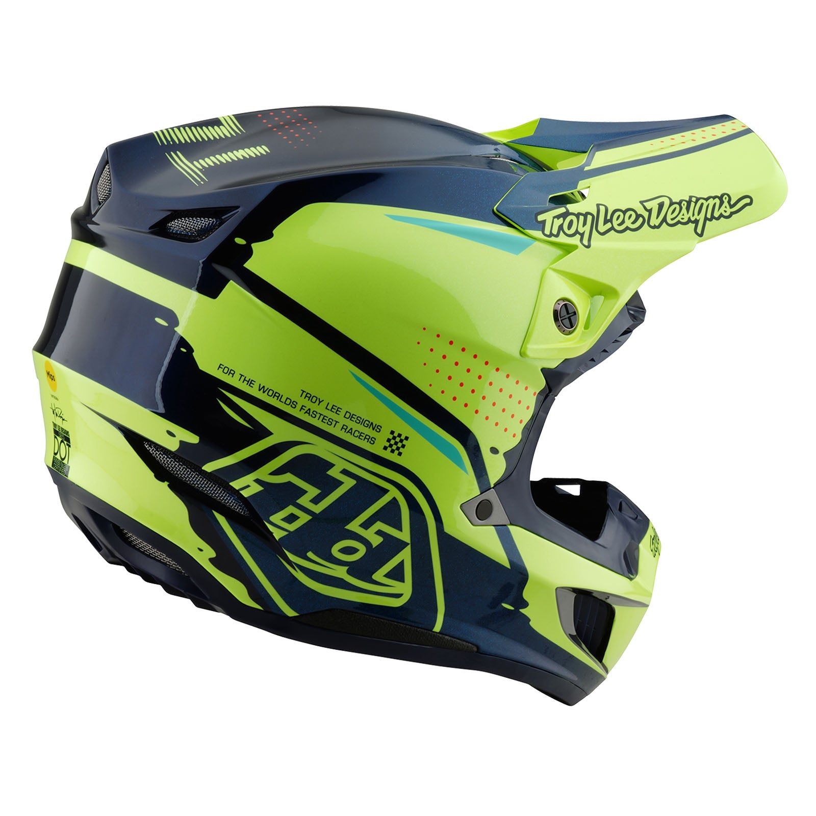 SE5 Composite Helmet - Lightweight & Durable Motorcycle Helmet for Men & Women - High Impact Protection - DOT Certified - Yellow - Perfect for Street Biking, Racing & Urban Commuting