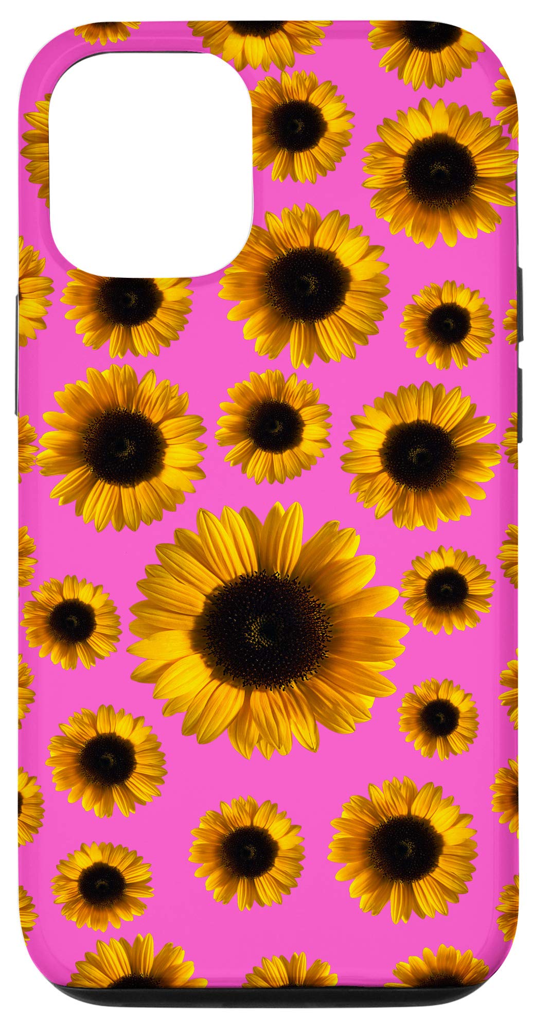 iPhone 12/12 Pro Case - Yellow Sunflower Design Protective Phone Cover for Women | Trendy Floral Pattern | Perfect for Everyday Use & Outdoor Activities