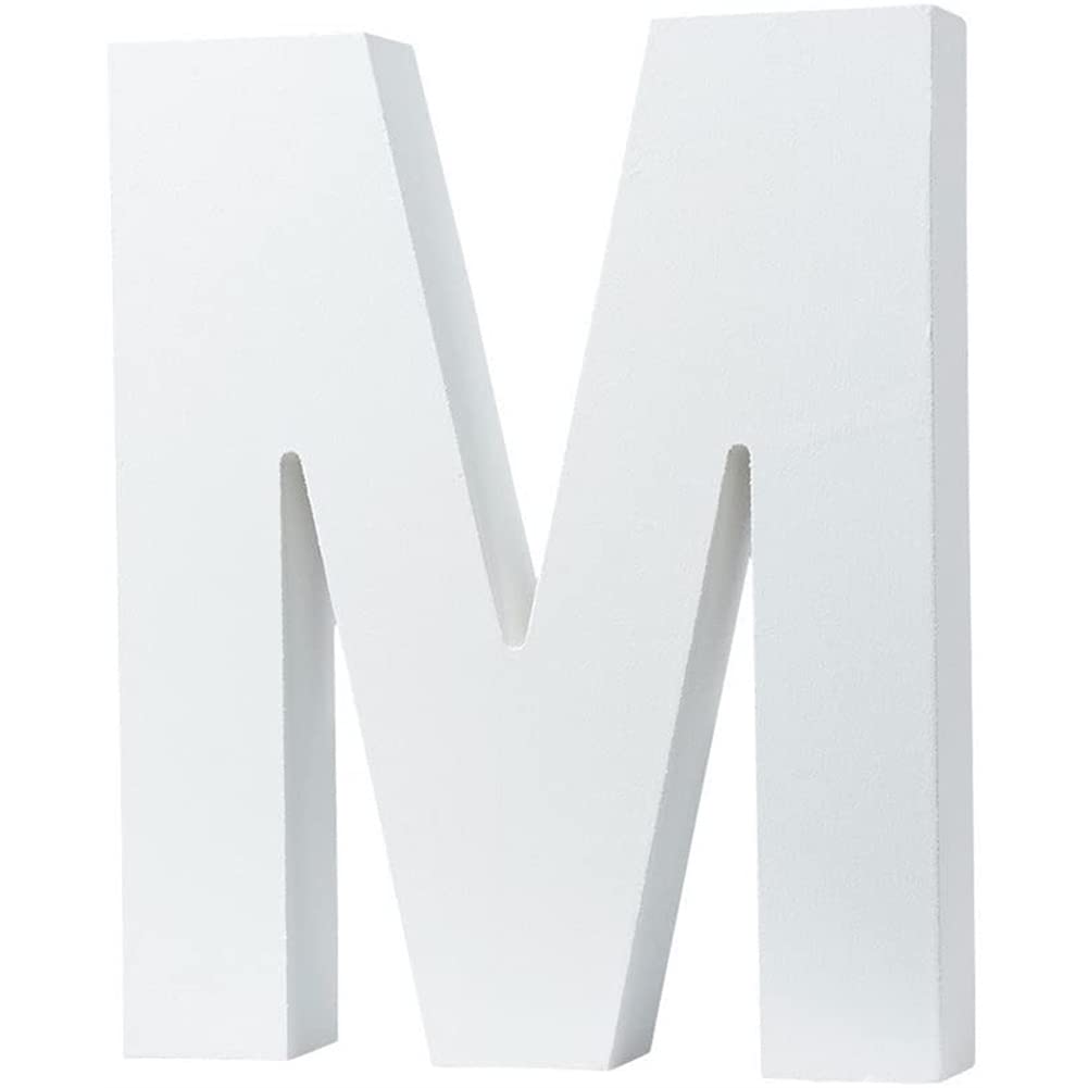 Wooden Letters for Wall Decor - Freestanding Wooden Letter M for Kids Bedroom, Wedding, Birthday Party & Home Decoration - Perfect for Nursery, Living Room & Party Backdrops