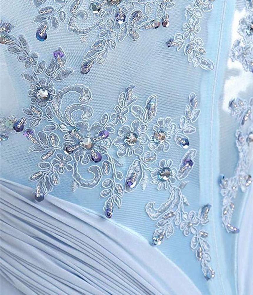 Elegant Long Beaded Chiffon Bridesmaid Dress for Women - Formal Prom Gown for Weddings, Parties & Special Occasions