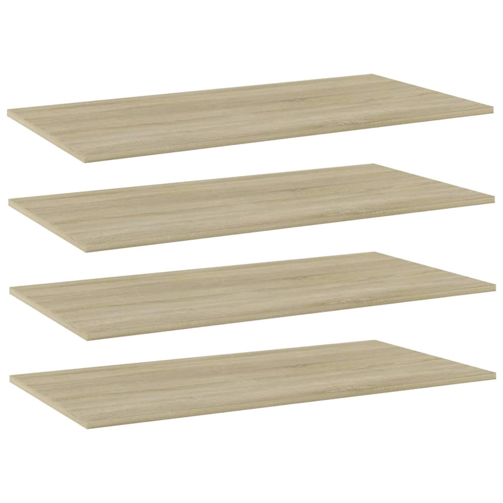 Festnight Bookshelf Replacement Boards - 4 Pack Sonoma Oak Chipboard Shelves (39.4