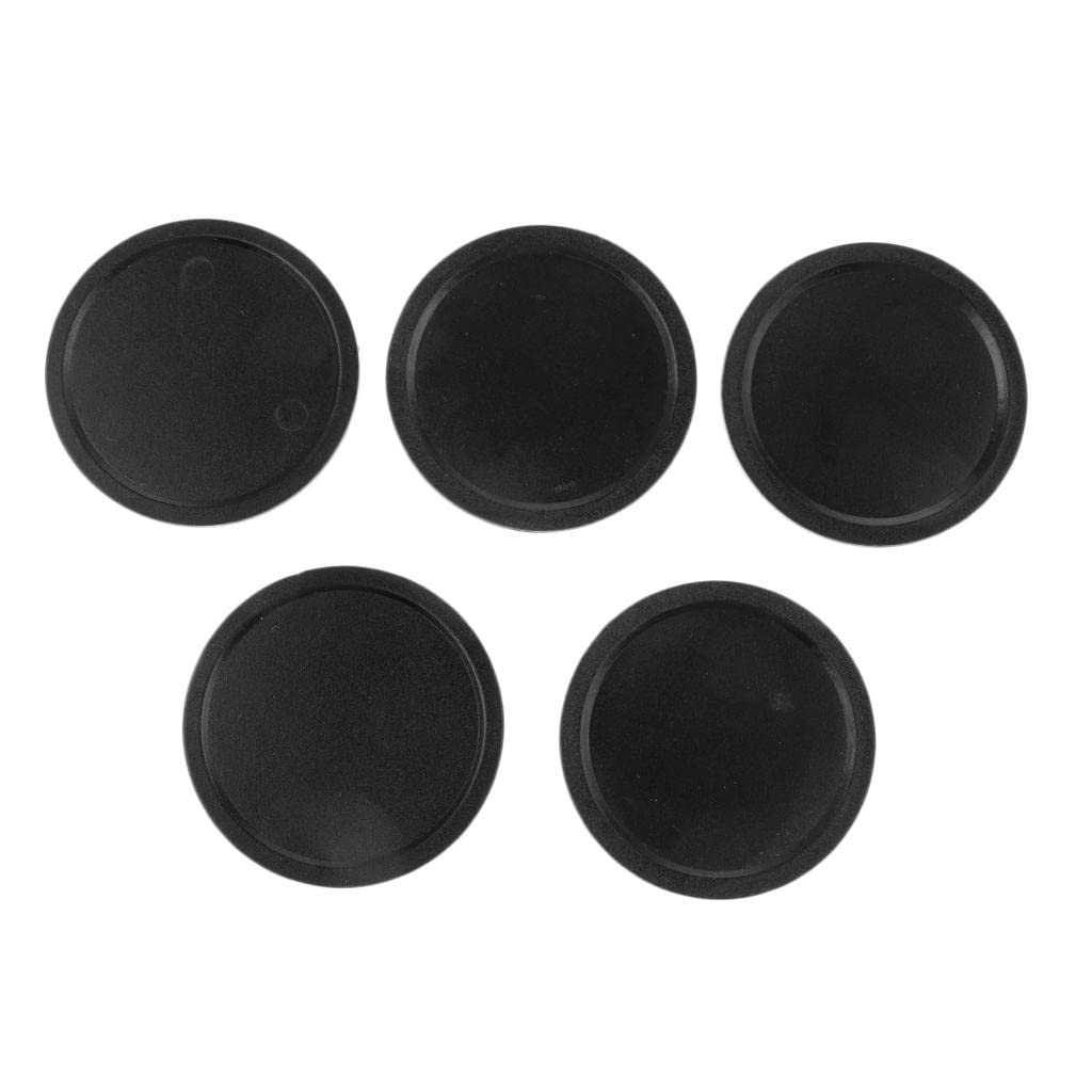 LEIPUPA 50mm & 60mm Air Hockey Pucks Set of 5 - Durable Plastic Pucks for Full Size Air Hockey Tables - Perfect for Home Game Rooms, Arcades & Family Fun Nights