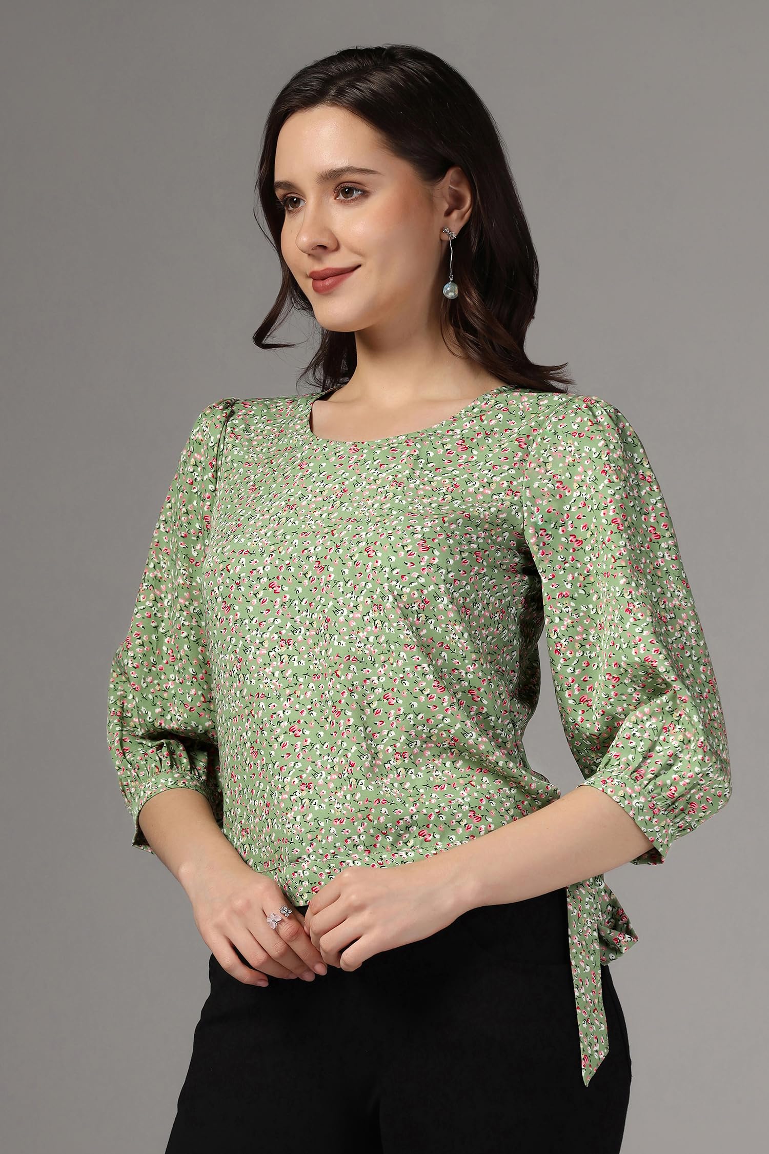 Fashion Dream Women's Polyester Printed Blouse | Trendy Casual Tops for Women | Western Style Shirt | Perfect for Office, Date Night & Weekend Outfits