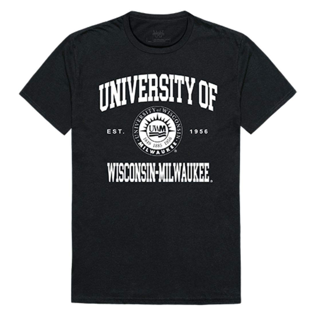 University of Wisconsin Milwaukee Panthers NCAA Logo T-Shirt - Black College Fan Apparel for Game Day & Campus Wear