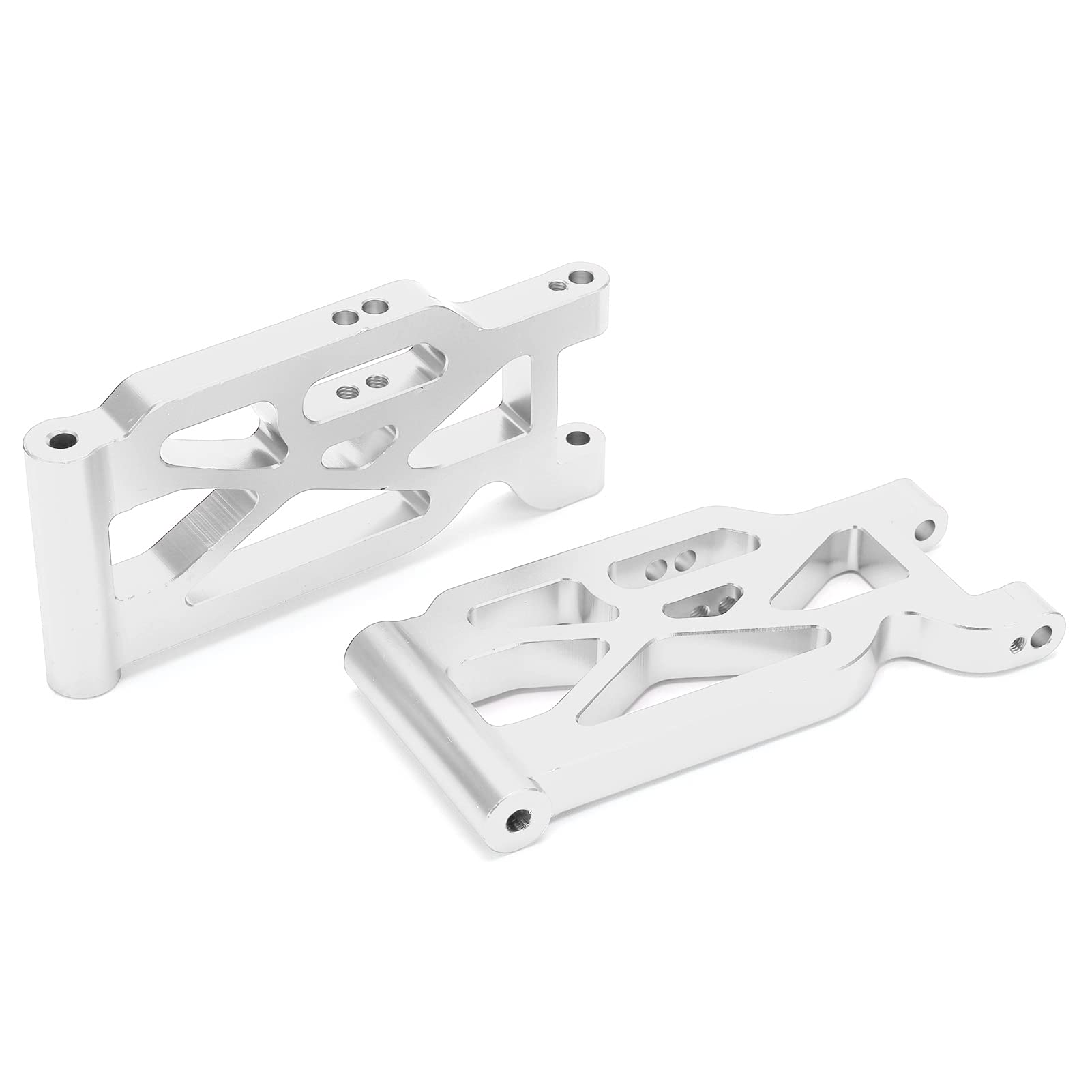 VGEBY 2Pcs Aluminum Alloy RC Front Swing Arm Suspension Replacement Parts for 1/10 Scale 104001 RC Car - Durable Metal Upgrade Accessory (Silver) - Perfect for Off-Road Racing and RC Car Maintenance