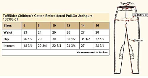 TuffRider Kids Cotton Jodhpurs - Equestrian Riding Breeches