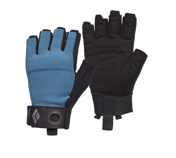 Crag Half Finger Gloves for Climbing & Workout - Lightweight & Breathable Astral Blue - Size S24 - Perfect for Rock Climbing, Gym Training & Outdoor Activities