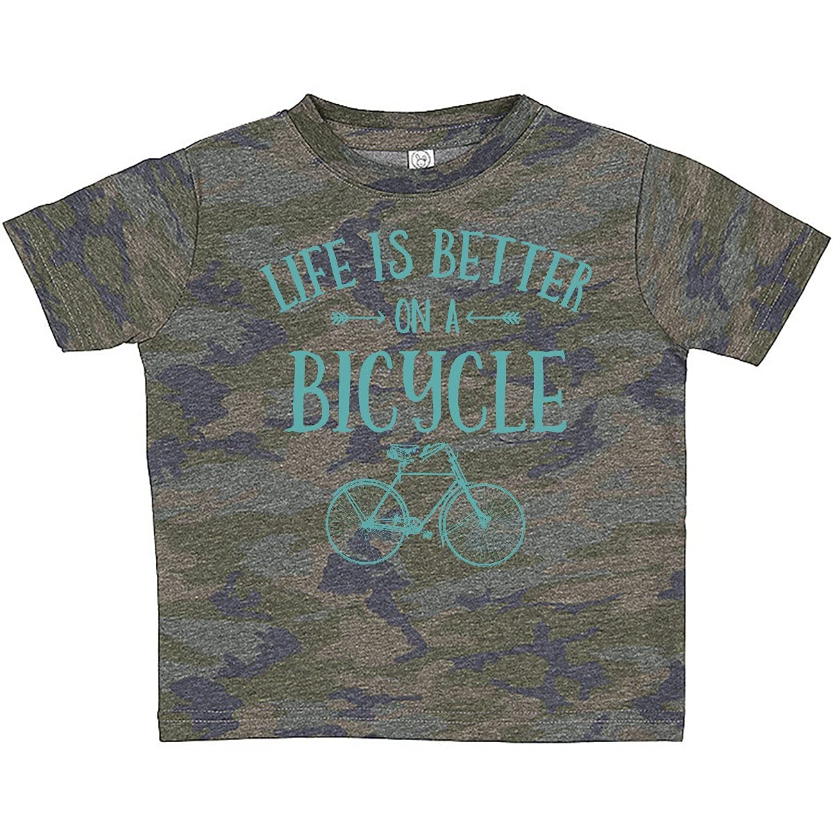 Inktastic Life's Better on a Bicycle Baby T-Shirt - Cute Cycling-Themed Outfit for Infants & Toddlers - Perfect for Playdates, Family Bike Rides & Outdoor Adventures