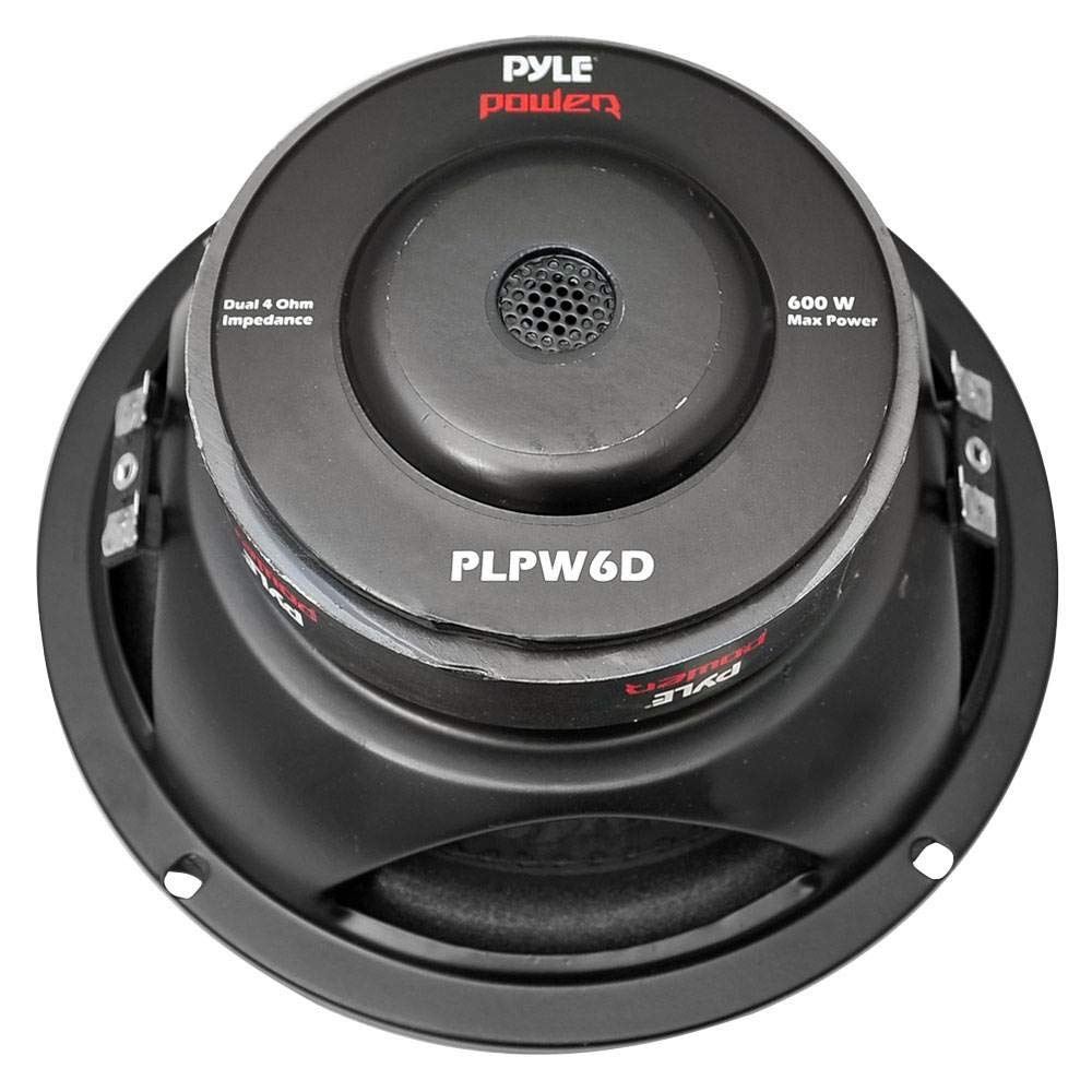 Pyle PLPW6D 6 Inch Dual Voice Coil 4 Ohm Car Subwoofer - 2 Pack High Power Bass Speakers for Car Audio System - Perfect for Trucks, SUVs & Custom Car Stereo Upgrades