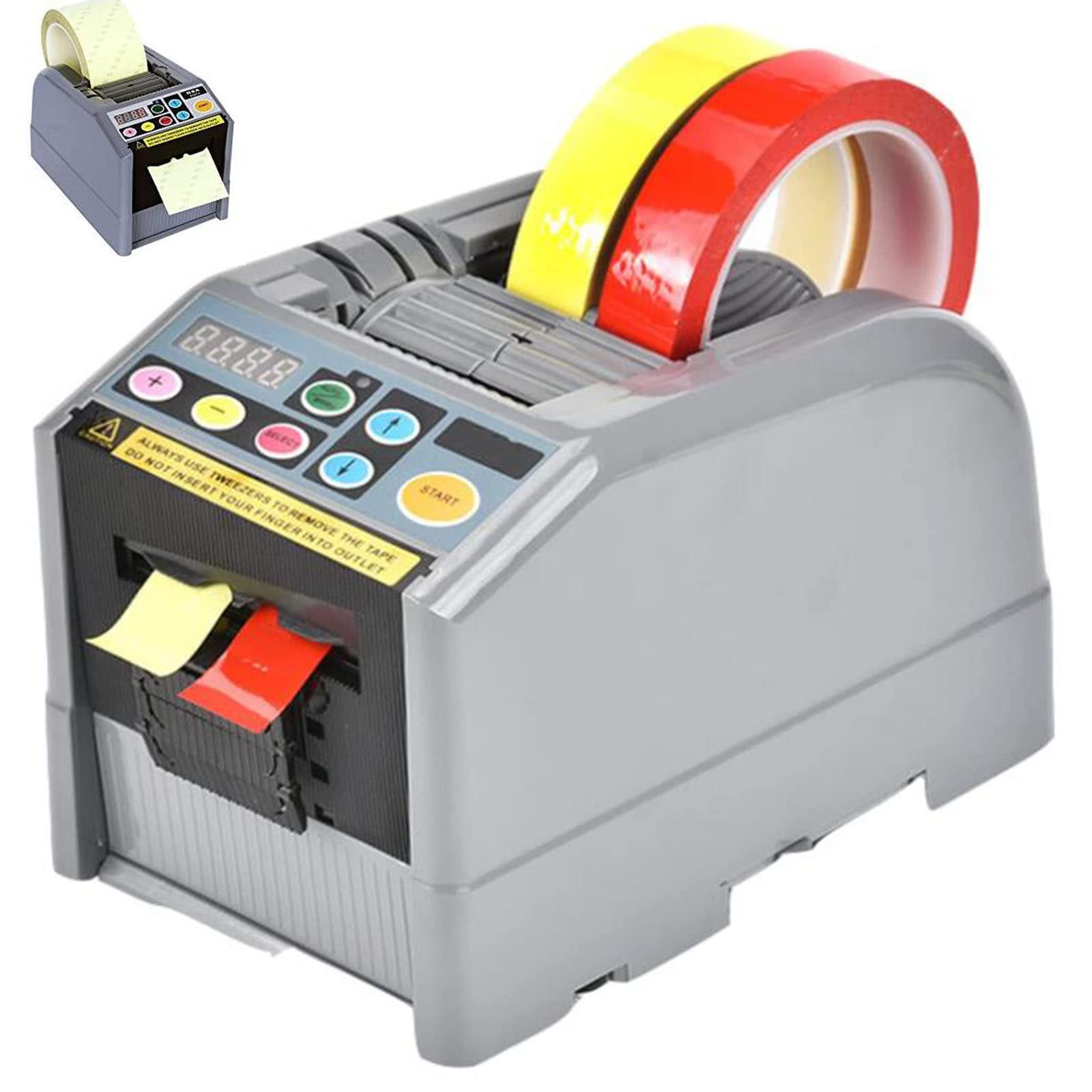 Electric Tape Dispenser Automatic - 6mm to 60mm Dual-Sided Adhesive Tape, Glass Cloth & Aluminum Foil Cutter - Effortless Packaging Tool for Home, Office & Warehouse Use