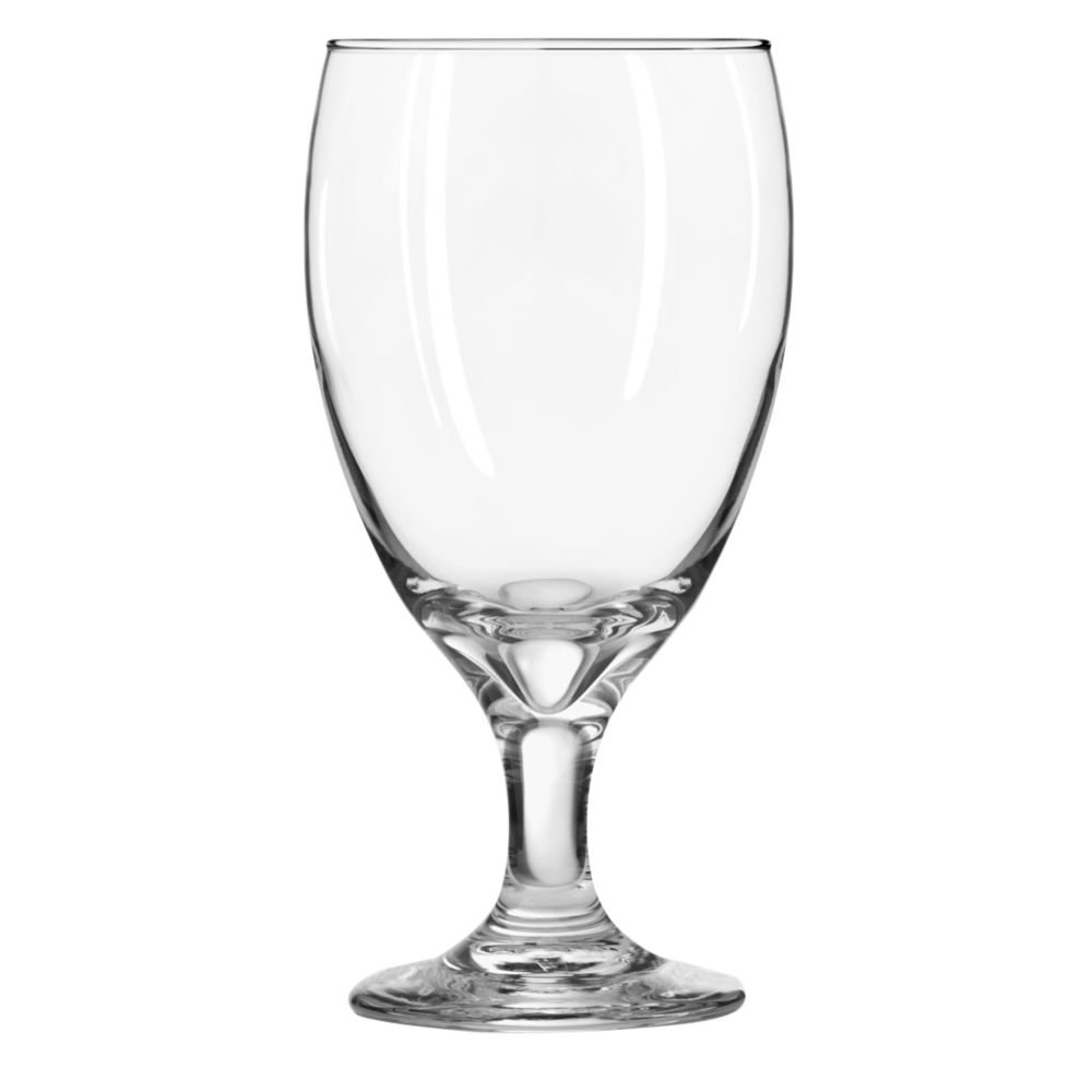 Libbey Embassy Royale 16 oz Iced Tea Glasses - Set of 4, Durable Clear Glass Tumblers for Iced Tea, Cold Drinks & Smoothies - Perfect for Restaurants, Cafes & Home Entertaining