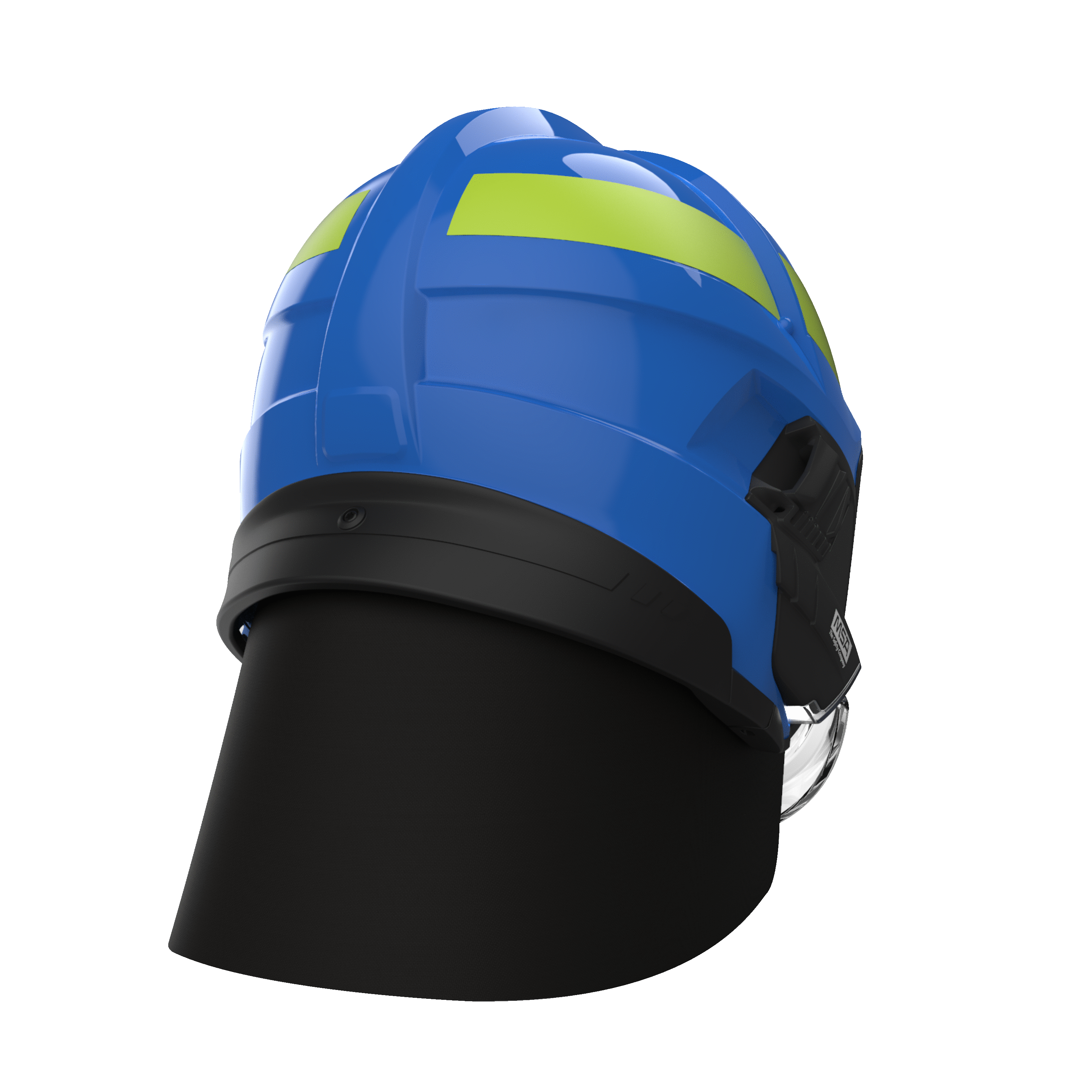 CAIRNS XF1 Modern Firefighter Helmet - Blue Gloss Finish | NFPA Certified Safety Gear for Firefighters & First Responders | Ideal for Emergency Rescue & Firefighting Scenes