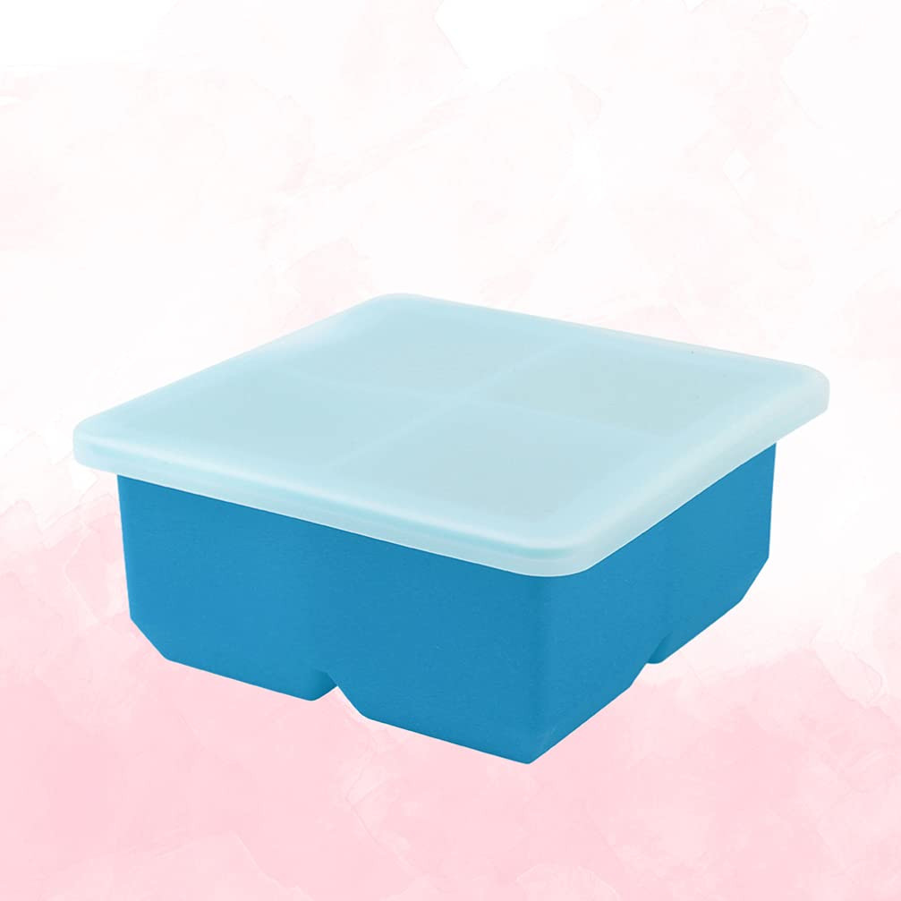 DOITOOL 2-Pack Silicone Ice Cube Trays with Lids - Reusable Freezer Ice Molds for Perfect Cubes, Jelly, Soap, Fruit Puree, Ice Cream & Egg Bites - Ideal for Cocktails, Baby Food & Party Snacks