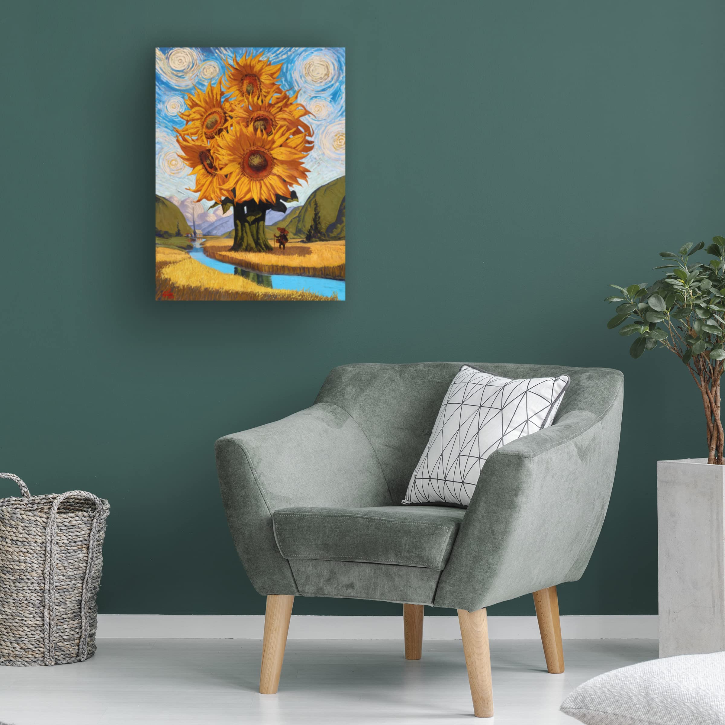 Thomas Fluharty 'In The Valley' Canvas Wall Art Print - Premium Trademark Fine Art for Living Room, Bedroom & Office Decor