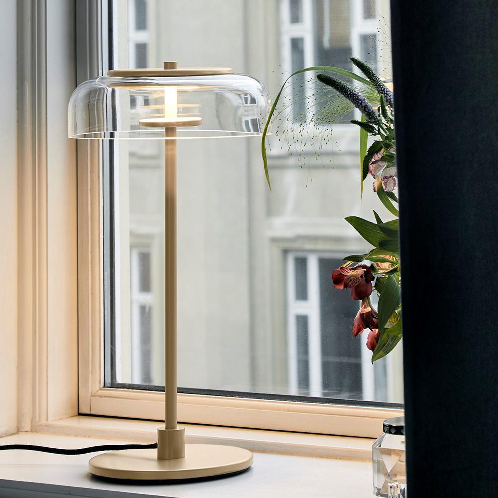 Solara Modern LED Table Lamp - Adjustable Brightness, USB Charging Port, Night Light for Bedroom, Living Room, Office & Study Desk