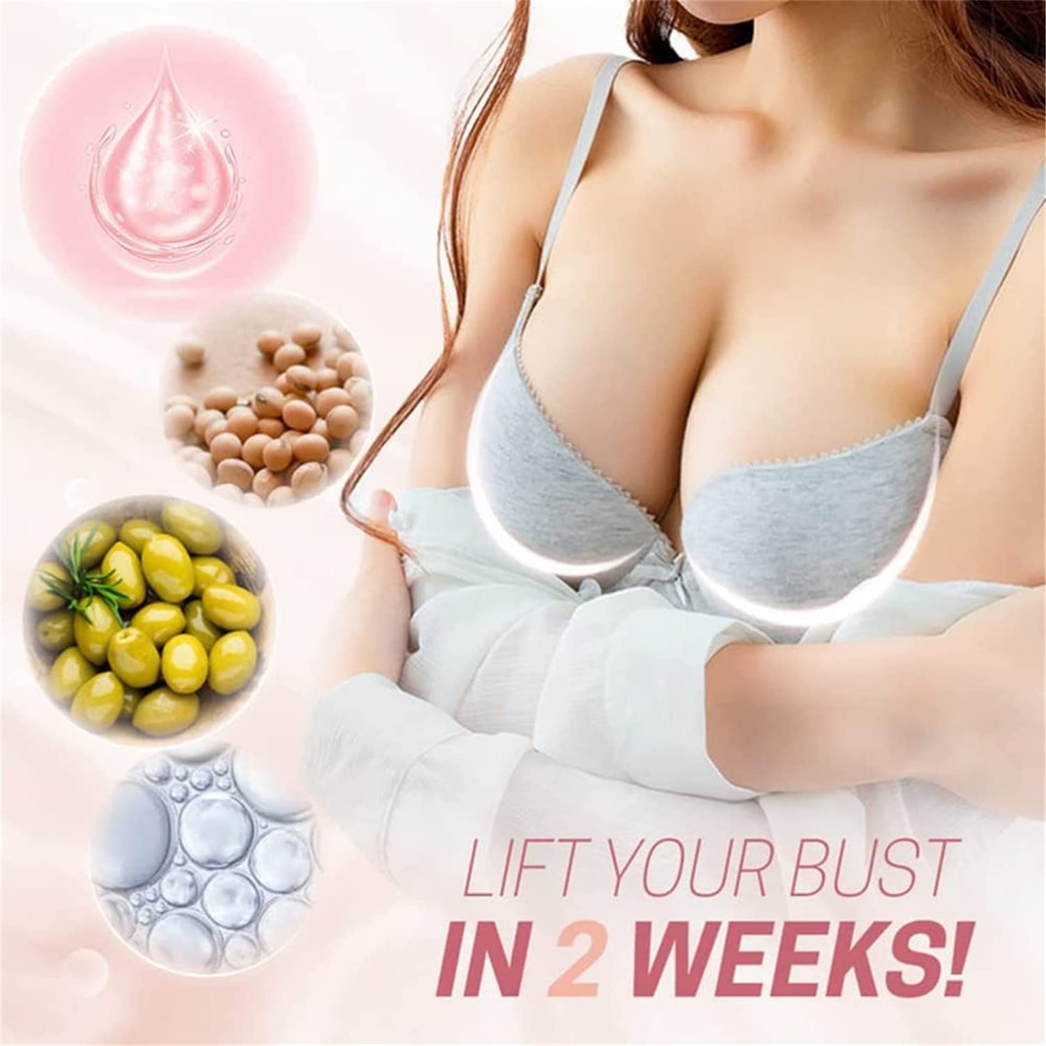 Natural Breast Plumping & Firming Oil - Korean Bust Enhancement Massage Oil for Lift & Curves (2 Pack) | Perfect for Daily Massage, Spa & Beauty Routine