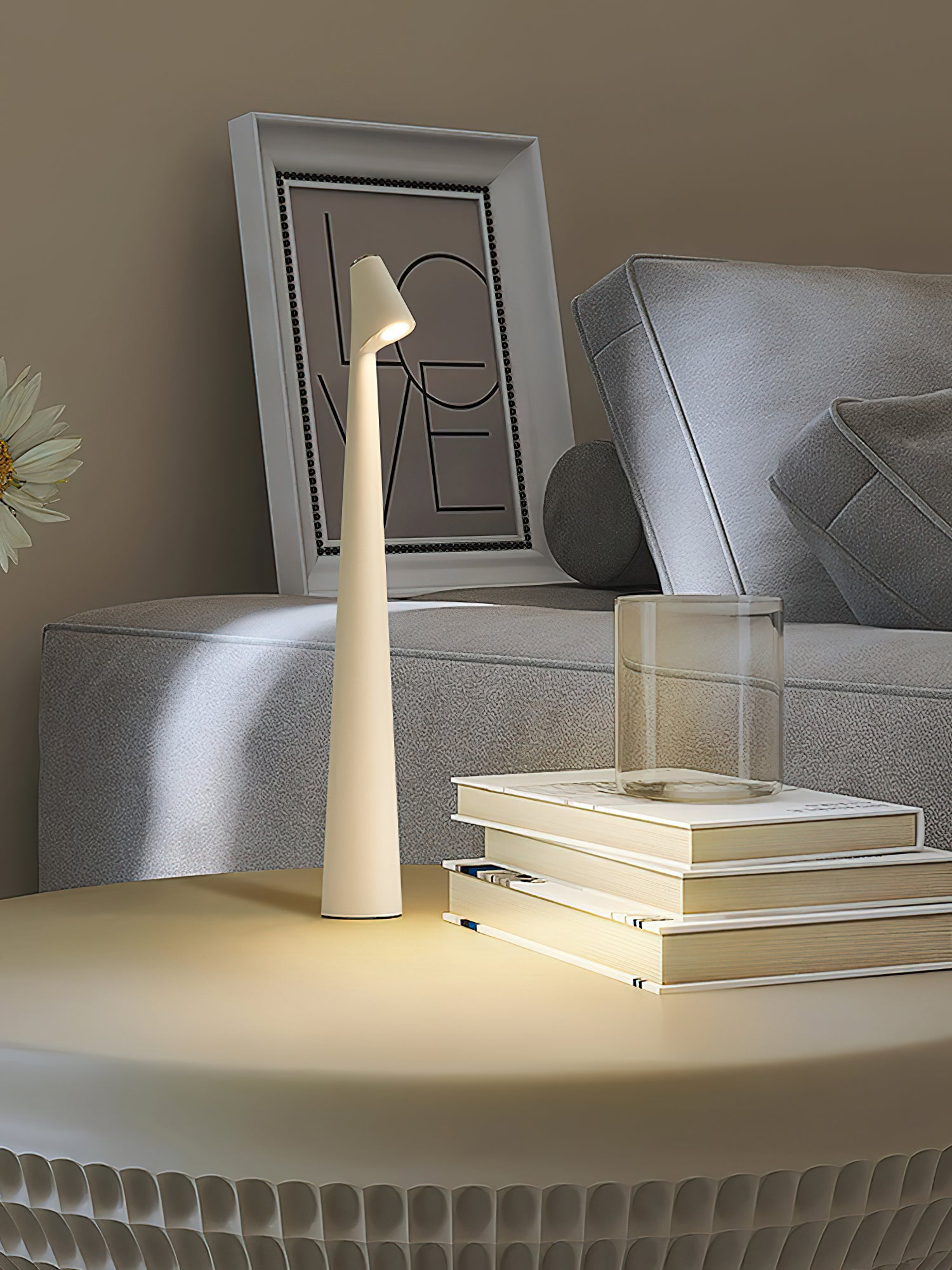 Portable African Table Lamp - Handmade Wooden Night Light for Bedroom, Living Room, or Office Decor - Perfect for Reading, Relaxing, and Creating Ambiance