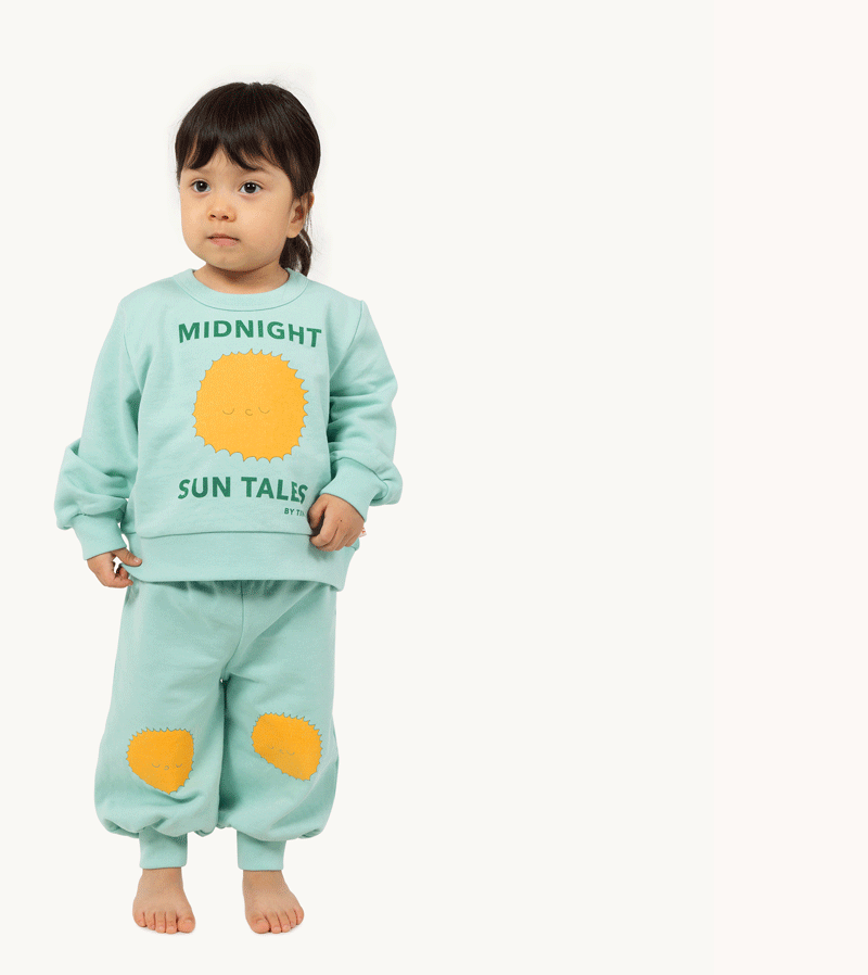 Tinycottons Sun Tales Baby Sweatshirt - Soft Cotton Pullover for Infants & Toddlers - Perfect for Playdates, Family Outings & Cozy Everyday Wear
