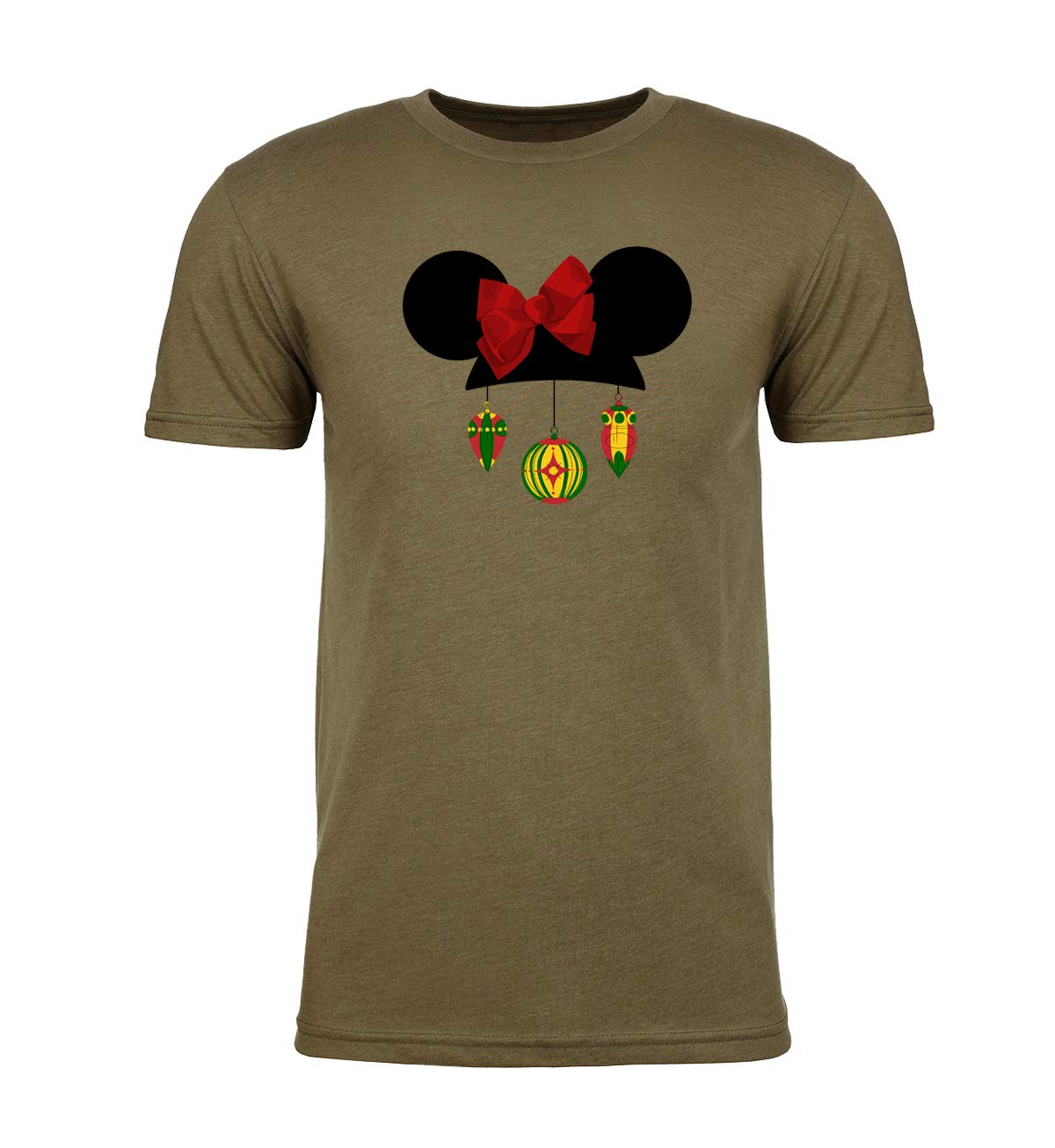 Festive Mouse Head Ornaments & Stylish Bow Tie Men's Christmas Shirts - Perfect for Holiday Parties, Family Gatherings & Ugly Sweater Contests