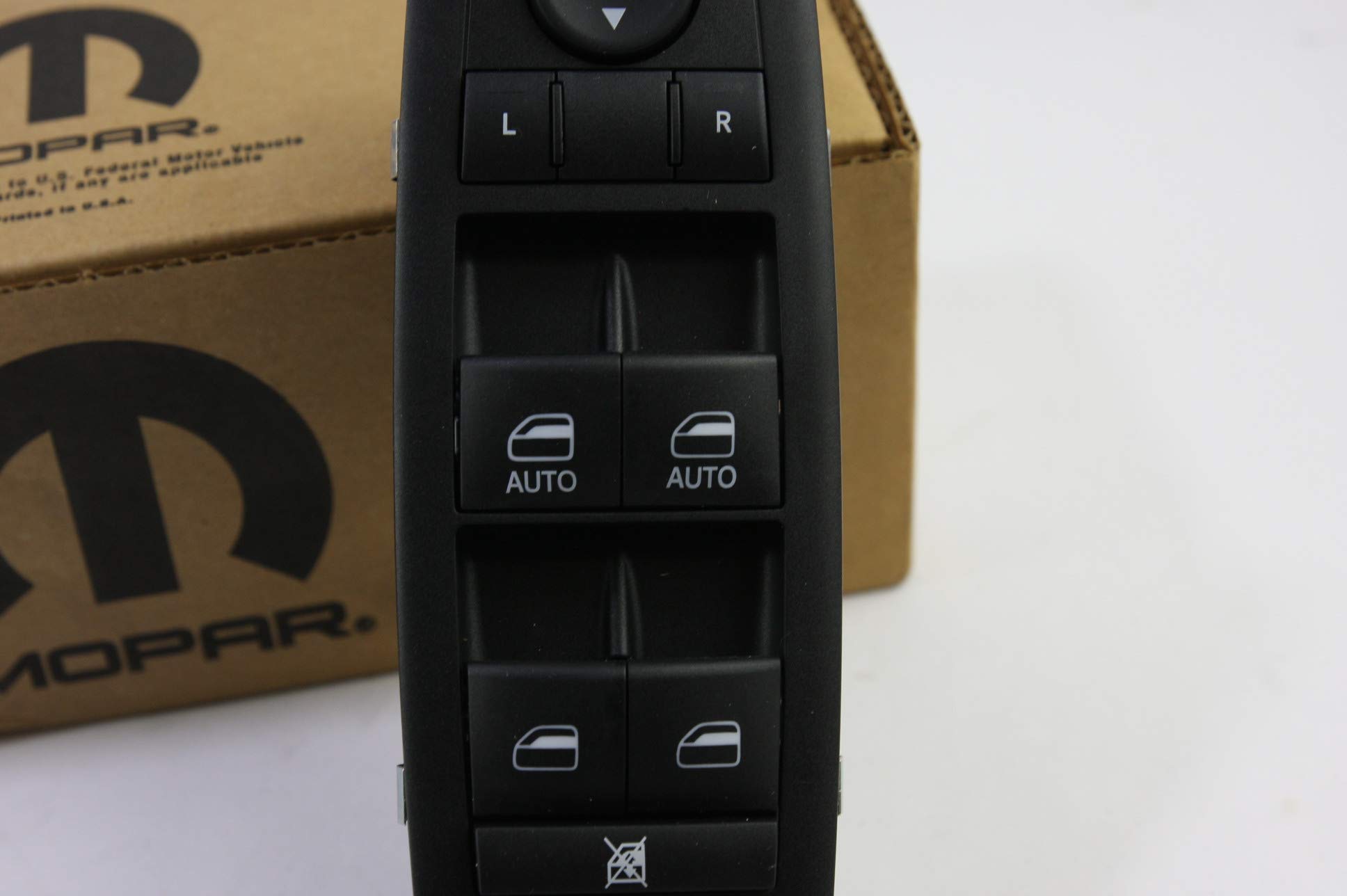 Mopar 6803 0823AD Door Window Switch Panel Replacement for Dodge Ram 1500 2500 3500 - Power Window Control Switch Assembly (Driver Side) - Perfect for Repairing Broken or Faulty Window Switches