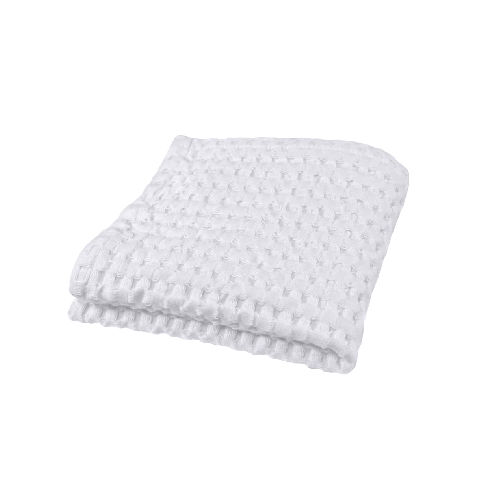 GILDEN TREE Quick Dry Waffle Towels - Exfoliating Washcloths for Face & Body | Soft & Absorbent | Modern Style (White) | Perfect for Spa, Gym & Travel