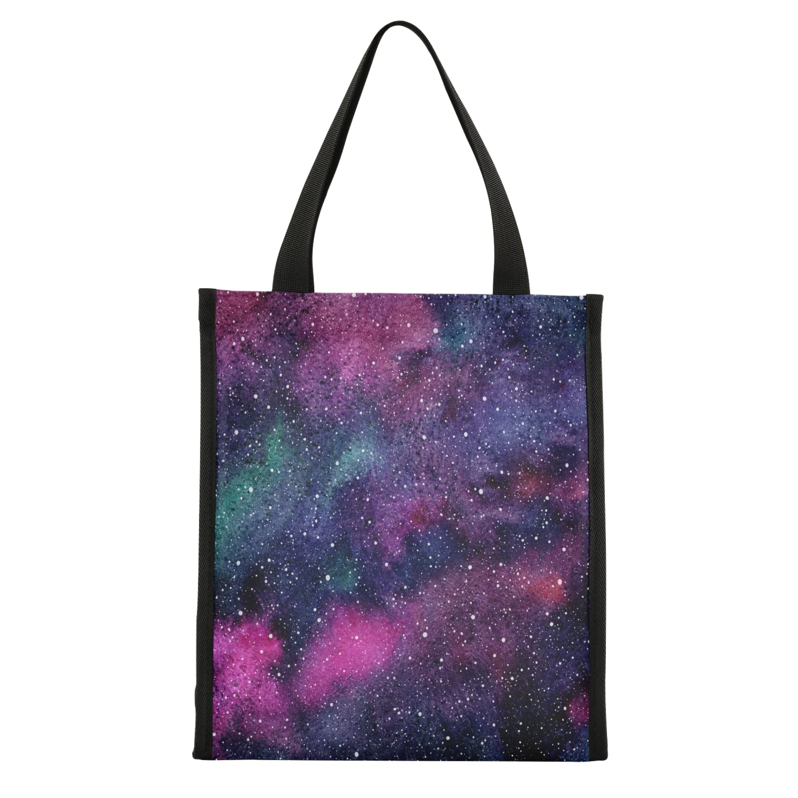 ALAZA Galaxy Night Sky Stars Insulated Lunch Bag - Reusable Thermal Lunch Tote for Men & Women, Durable Nylon Food Container for Office, School, Picnics & Travel | Keep Meals Fresh All Day