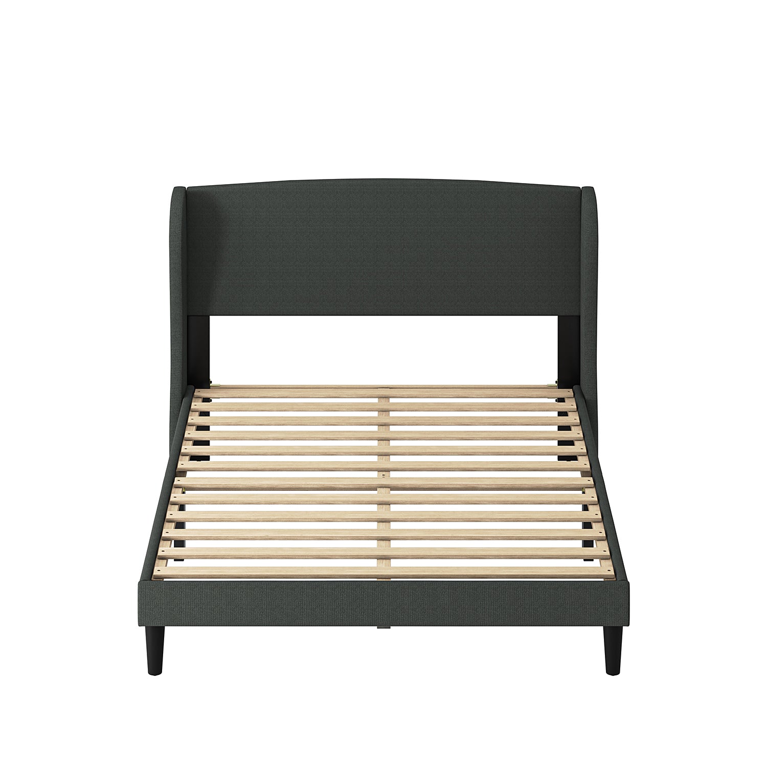 Baotist Upholstered Wingback Platform Bed Frame - Queen Size Modern Bedroom Furniture for Master Bedroom, Guest Room & Apartment