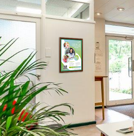 17x22 Designer Wood Snap Frames with 1
