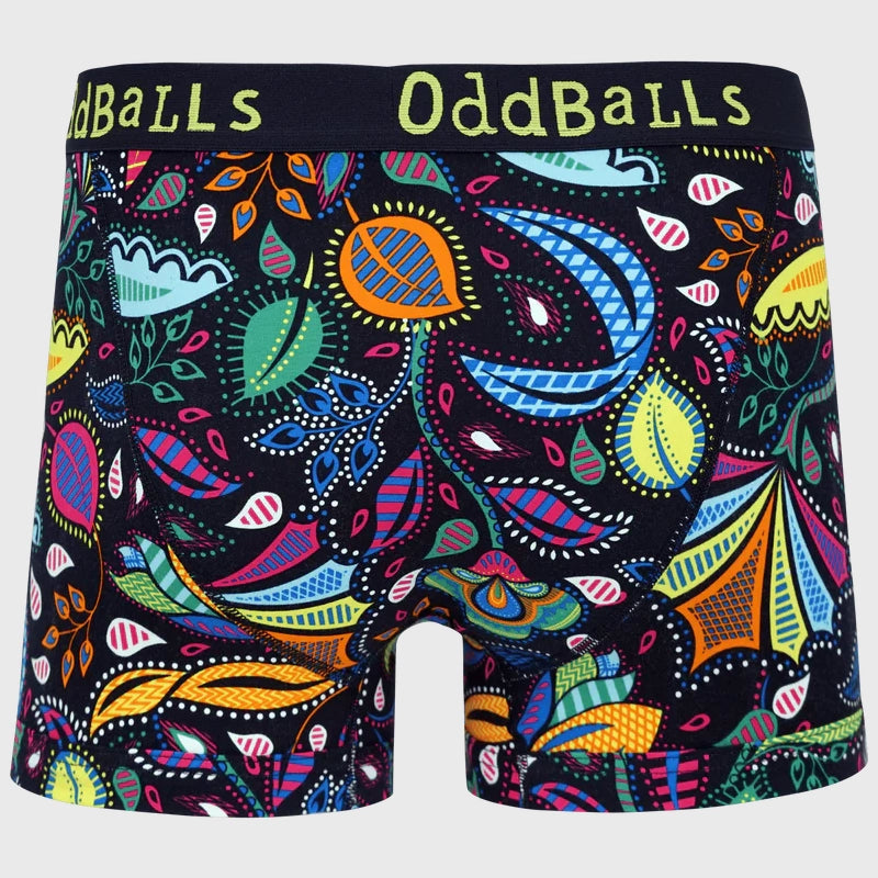 OddBalls Magic Garden Boxer Shorts - Fun & Comfortable Men's Underwear for Everyday Wear, Gifts & Casual Outfits