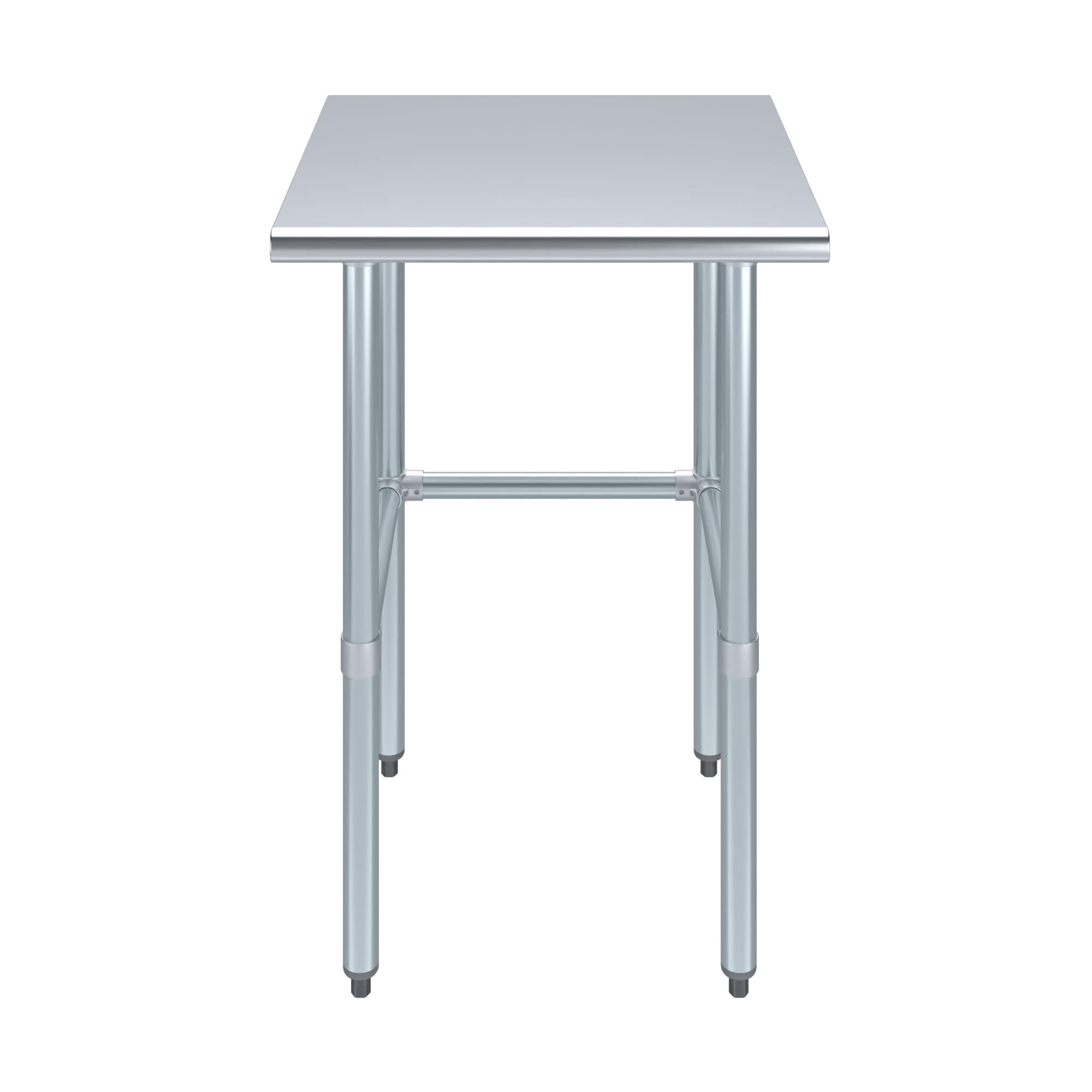 AmGood Stainless Steel Work Table with Open Base - 24