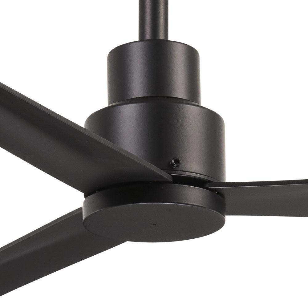 Minka' Aire 44 Inch Simple Indoor Outdoor Coal Ceiling Fan with Remote Control - Perfect for Bedroom, Living Room, Patio and Covered Porch