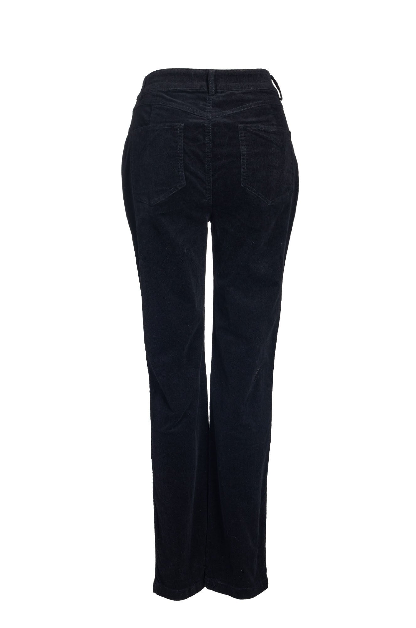 Black Corduroy Jeans for Women - Classic Regular Fit Stretch Comfort Pants | Casual Wear, Office, Date Night Outfits