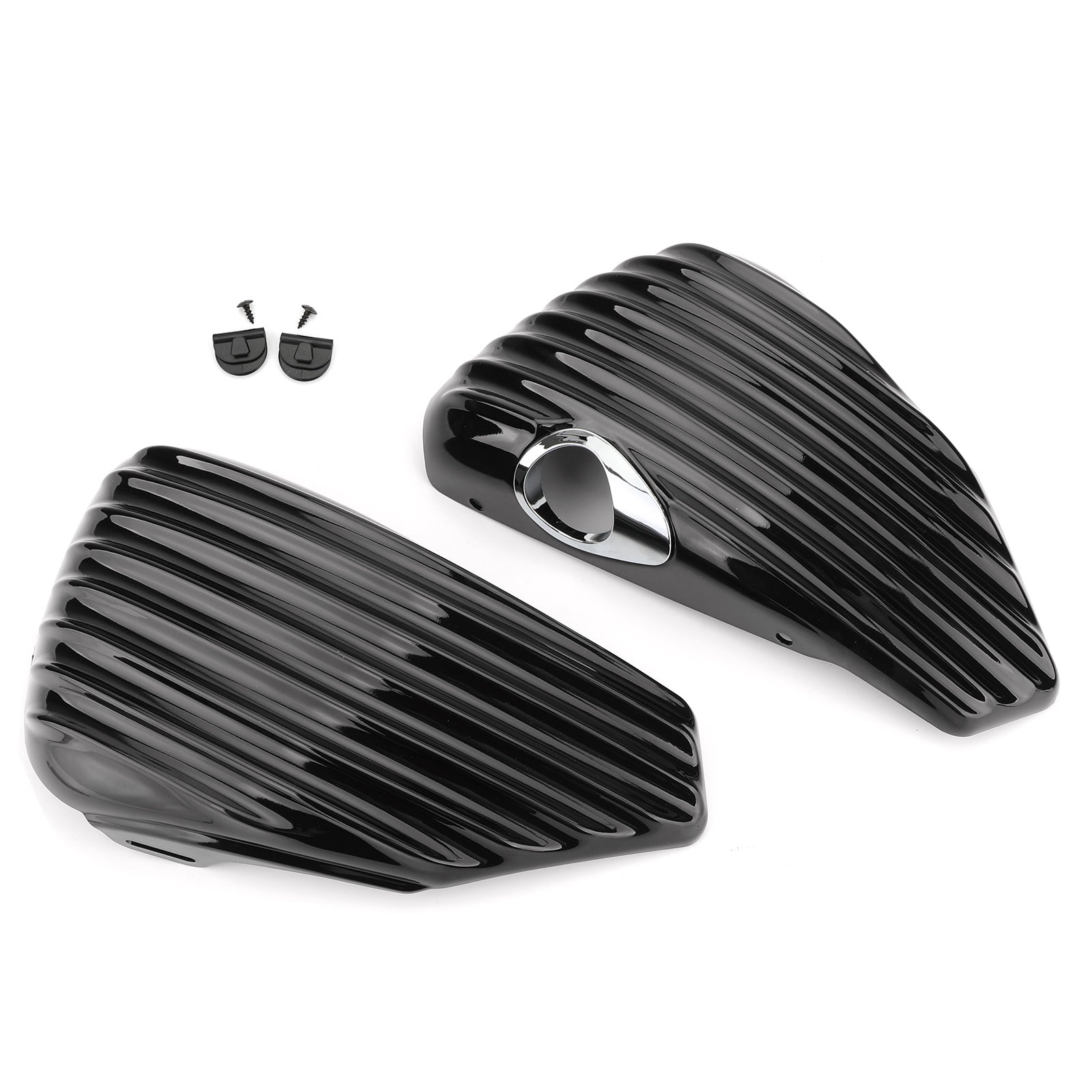 1 Pair Replacement Battery Side Cover for Harley Davidson Sportster 2004-2013 XL883 XL1200 (883cc & 1200cc Models) - Durable Motorcycle Accessories for Road Trips & Custom Bike Builds