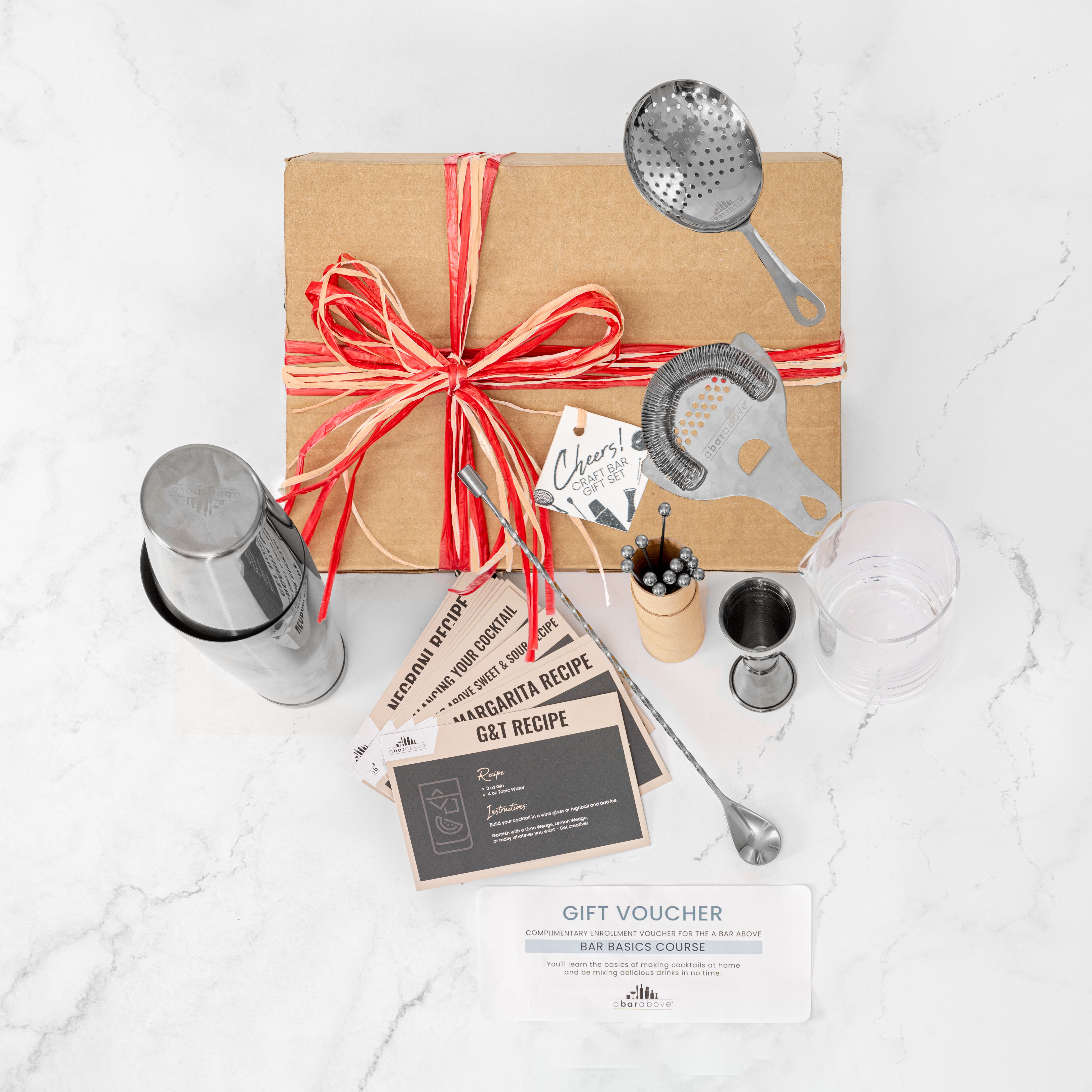Premium Barware Gift Set - 12-Piece Cocktail Making Kit with Shaker, Jigger & Tools - Perfect for Home Bartending, Parties & Gifts