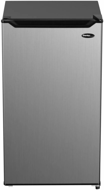 Danby DCR033B2SLM Diplomat 3.3 Cu. Ft. Stainless Steel Compact Refrigerator - Mini Fridge for Dorm, Office, Bedroom & Small Spaces - Energy Efficient & Quiet Cooling