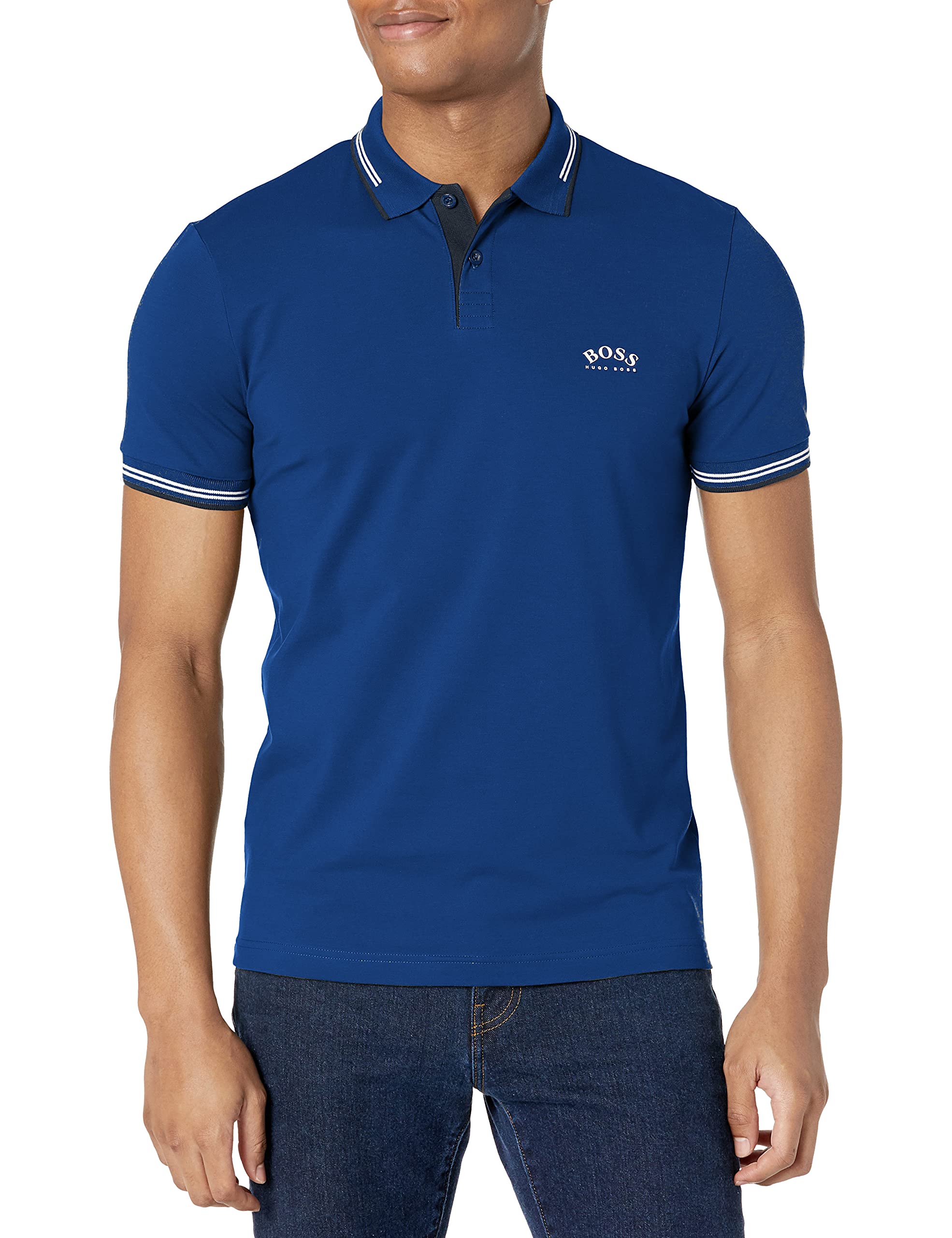 Hugo Boss Men's Classic Fit Polo Shirt - Premium Cotton Short Sleeve Casual Shirt for Business, Golf & Everyday Wear