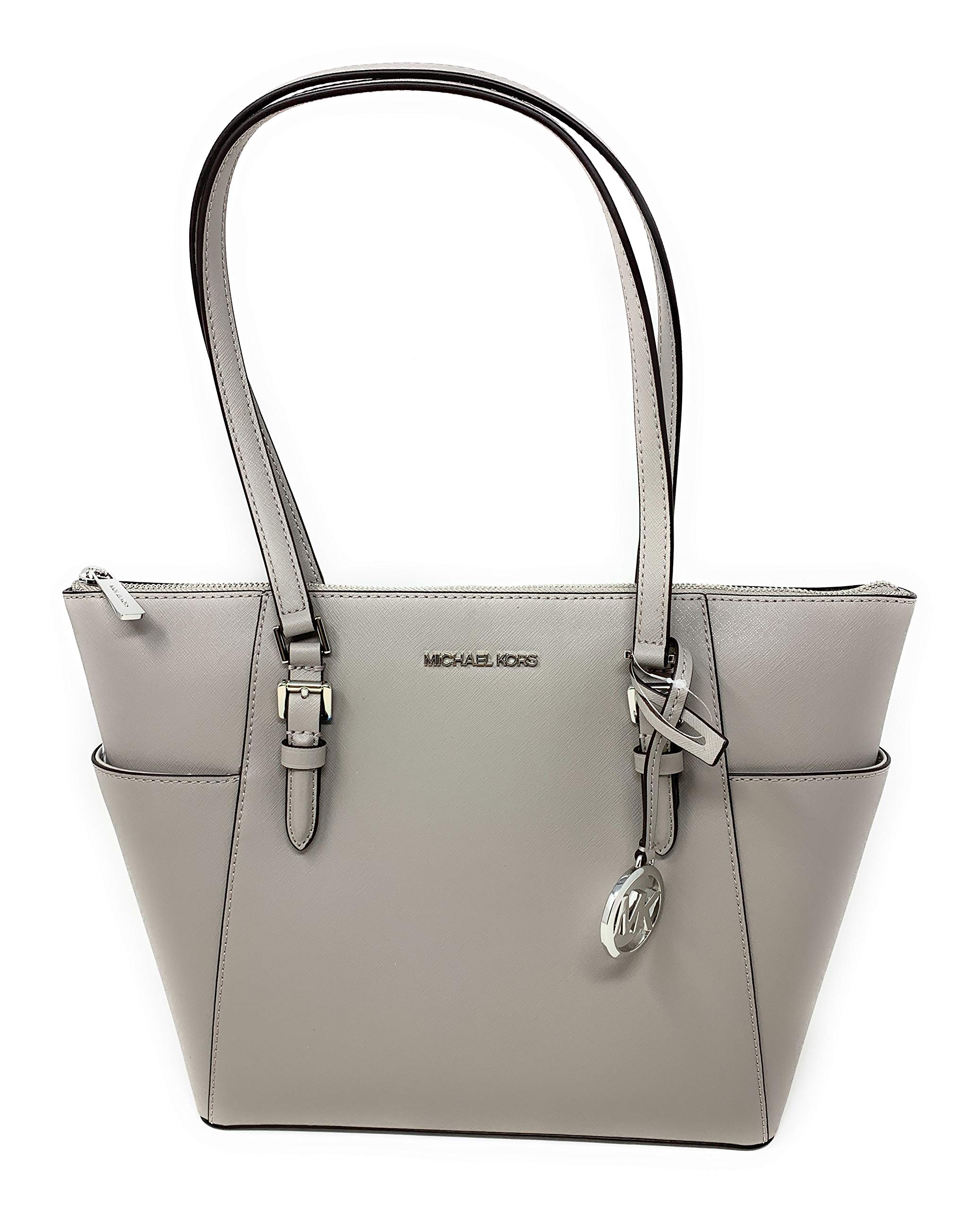 Michael Kors Charlotte Large Top Zip Tote Bag - Stylish Designer Handbag for Women, Spacious Work Tote with Zip Closure, Perfect for Office, Travel & Everyday Use