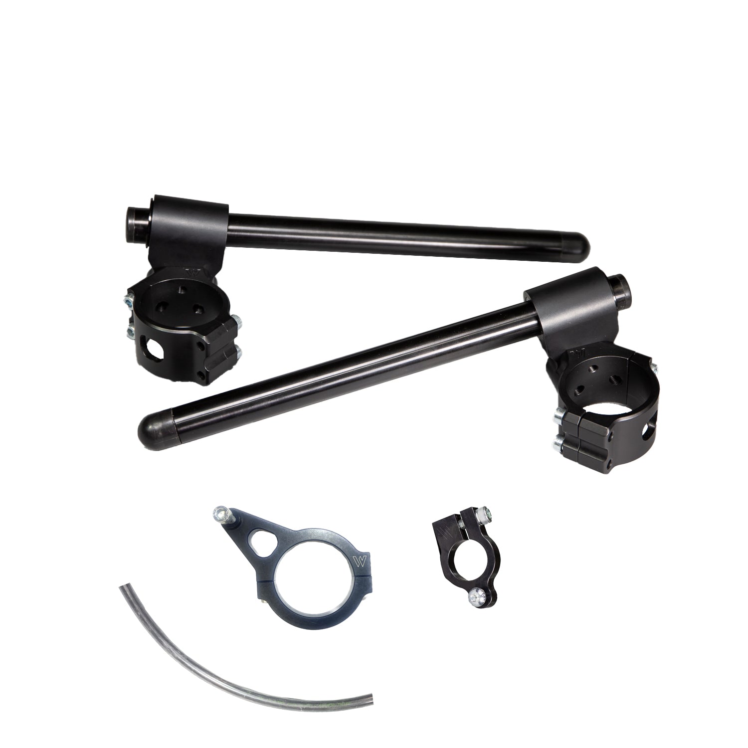 Ducati Panigale V4 35mm Adjustable Front Mount Clip Ons - Motorcycle Handlebar Upgrade for Racing & Street Riding