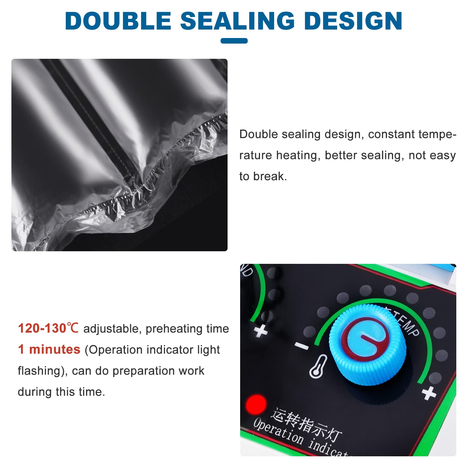 Portable Air Cushion Machine 32ft/min - 300L/min Inflatable Air Pillow Packing System for Shipping, Moving & E-commerce Packaging | Perfect for Fragile Items, Electronics & Online Store Shipments