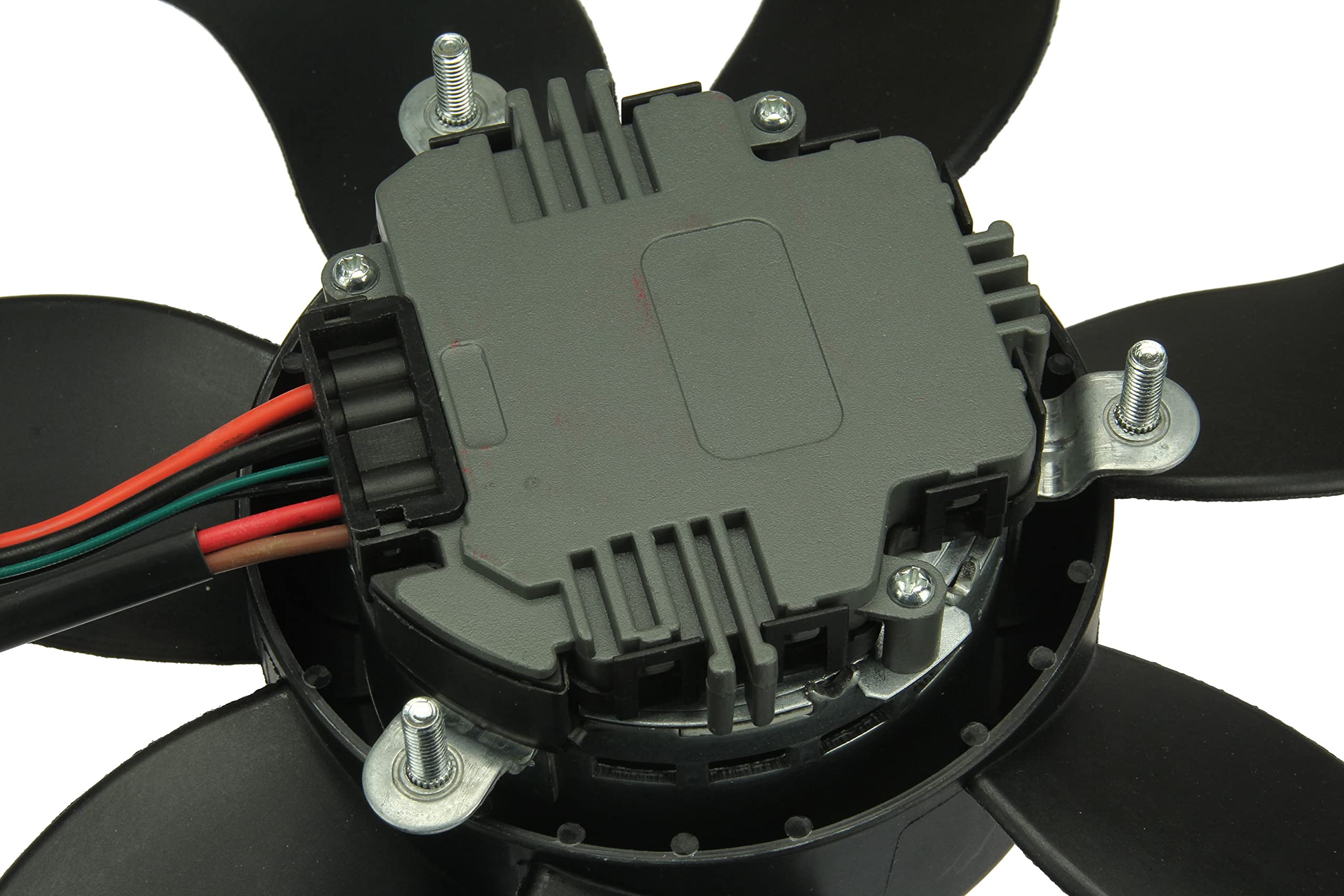 URO Parts 1K0959455FR 300W 360mm Left Side Auxiliary Cooling Fan Assembly for Audi, VW - Perfect for Engine Cooling & Overheating Prevention