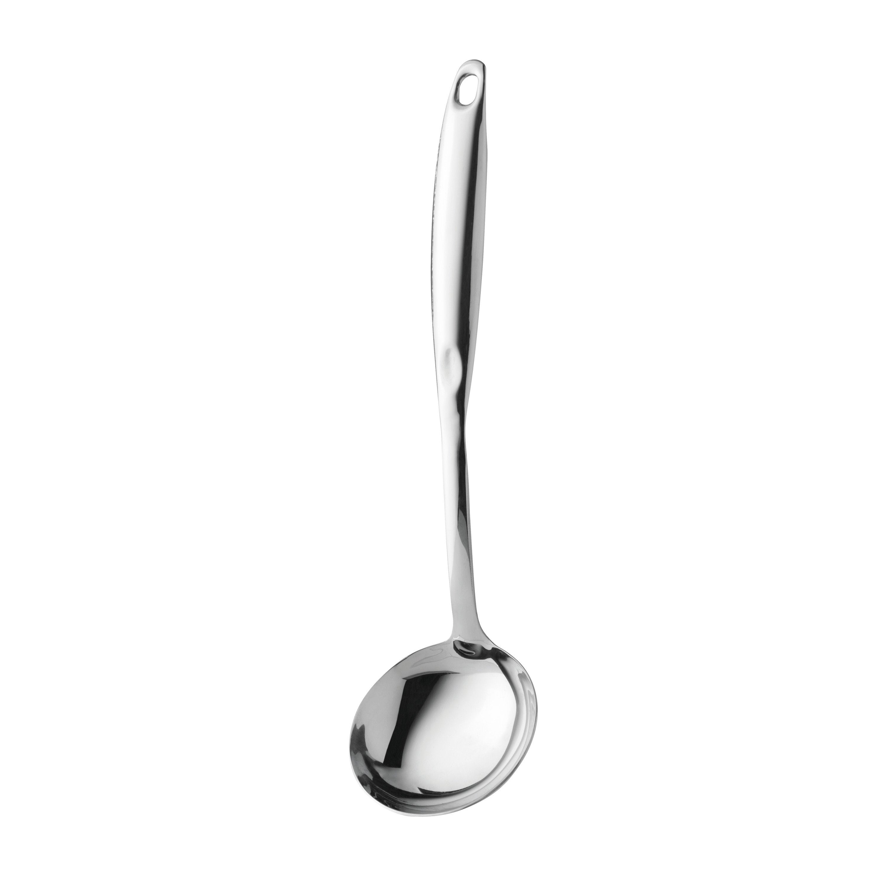 BergHOFF Essentials 18/10 Stainless Steel Soup Ladle - 13 Inch Professional Kitchen Utensil for Serving Soups, Stews & Sauces | Perfect for Home Cooking & Restaurant Use