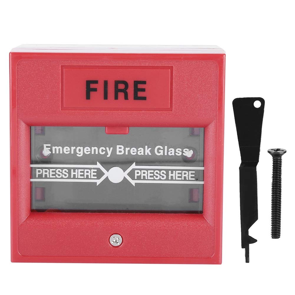 Emergency Alarm Button - Plastic Security Panic Button for Home & Office Safety - Fire Exit Release & Glass Break Alarm Switch - Ideal for Emergency Exits, Security Systems & Safety Drills