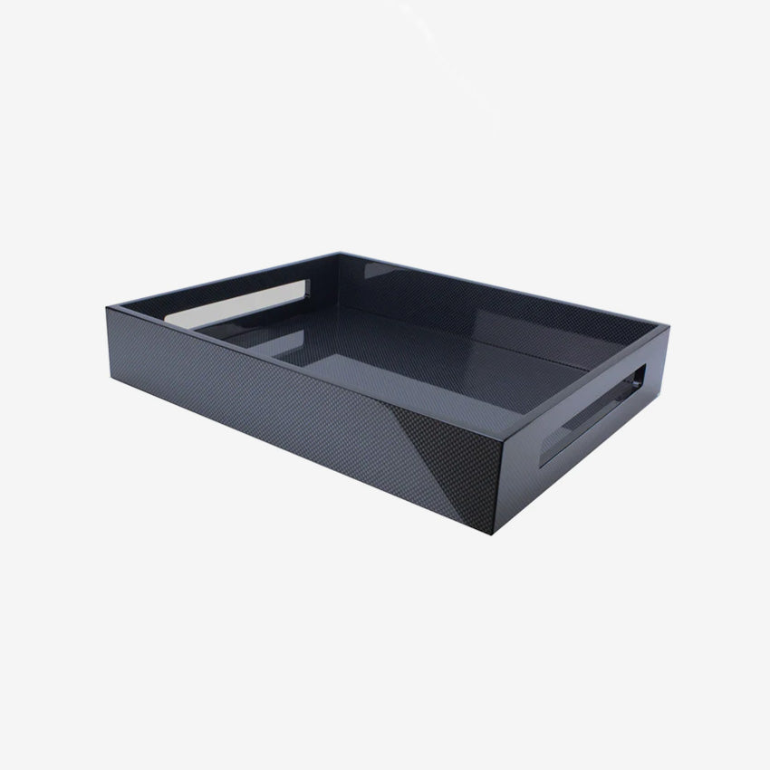Addison Ross Lacquered Serving Tray - Elegant Wooden Tray for Breakfast in Bed, Coffee Table Decor, or Hostess Gift - Home Decor & Kitchen Serving Accessory